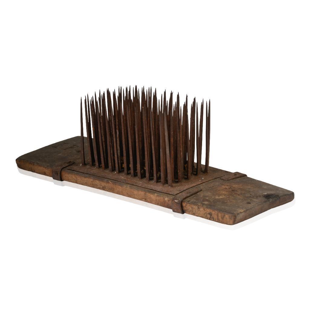 Revolutionary War Hetchel Flax Comb Dated 1774. (1 of 5)