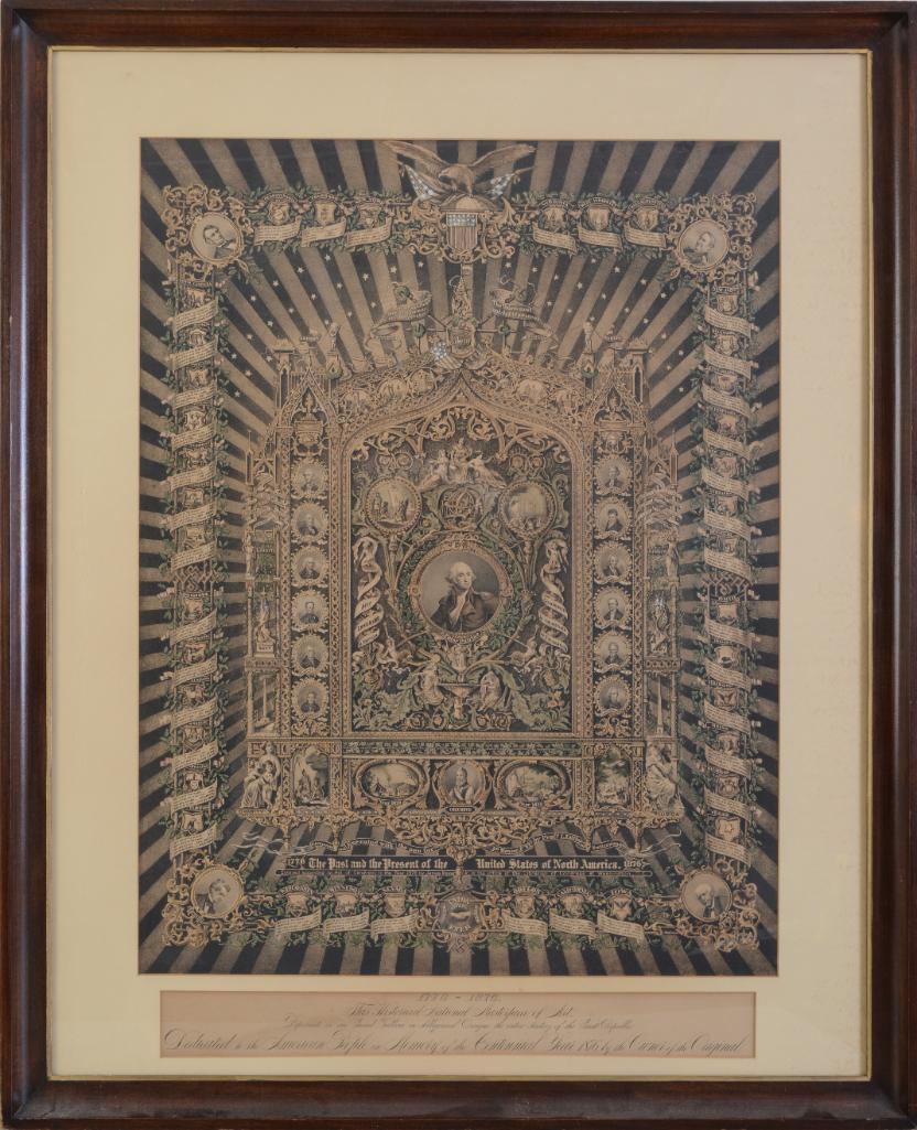 Large Format Centennial Lithograph. (1 of 4)