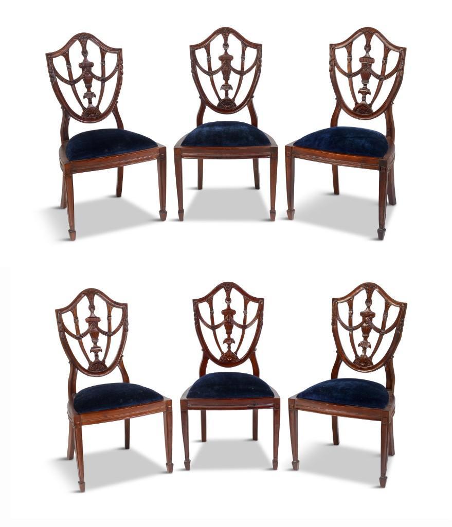 Set of Six Centennial Phialdephia Style Side Chairs. (1 of 3)
