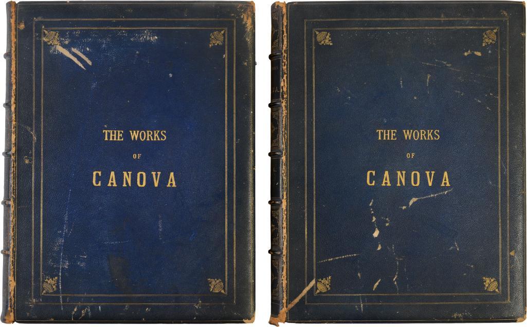 The Works of Antonio Canova in Sculpture and Modeling.: Volumes I and II, James R. Osgood and Company, Boston, 1876. Each 14 by 11 inches.