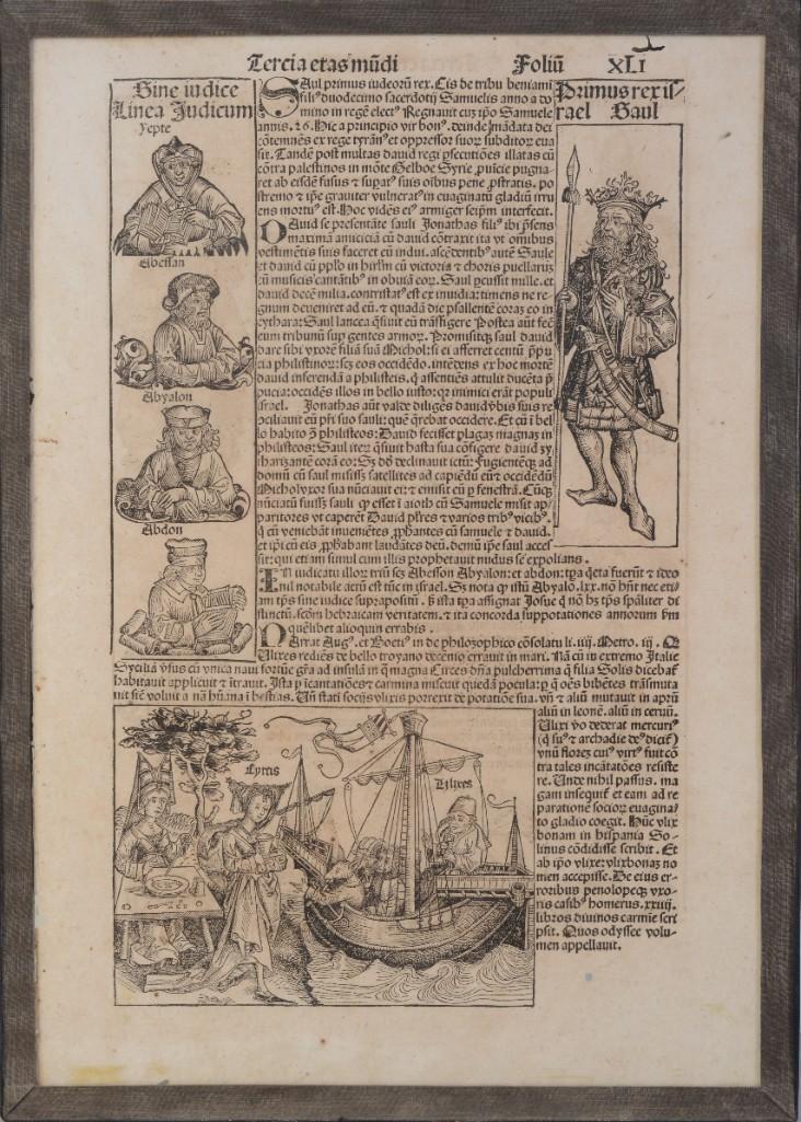 1493 Nuremberg Chronicle Leaf (1 of 2)