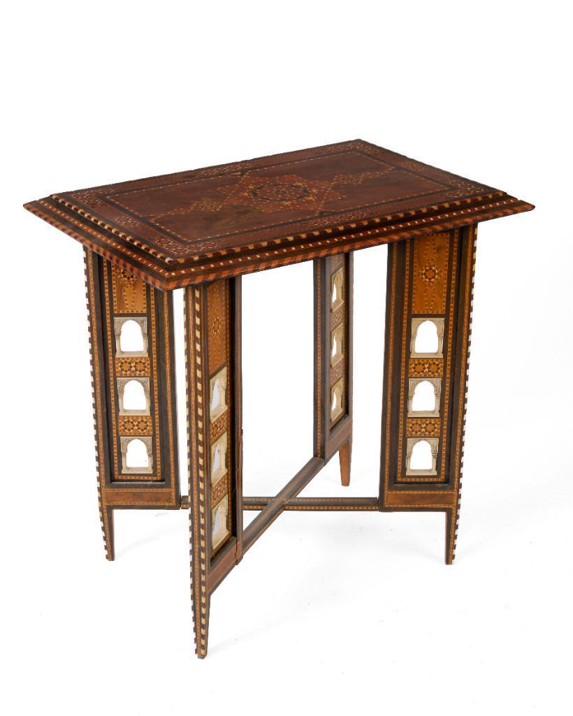 Syrian Inlaid Table. (1 of 4)