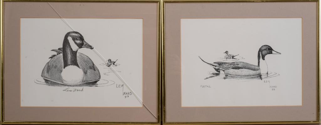 Four Framed Ward Duck Lithographs (1 of 2)