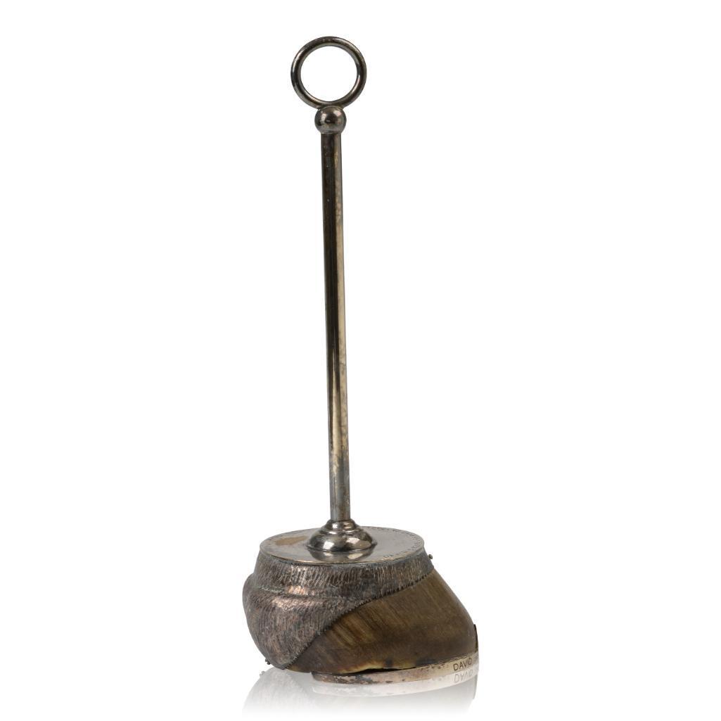 Horse Hoof and Silver Paper Towel Holder. (1 of 7)