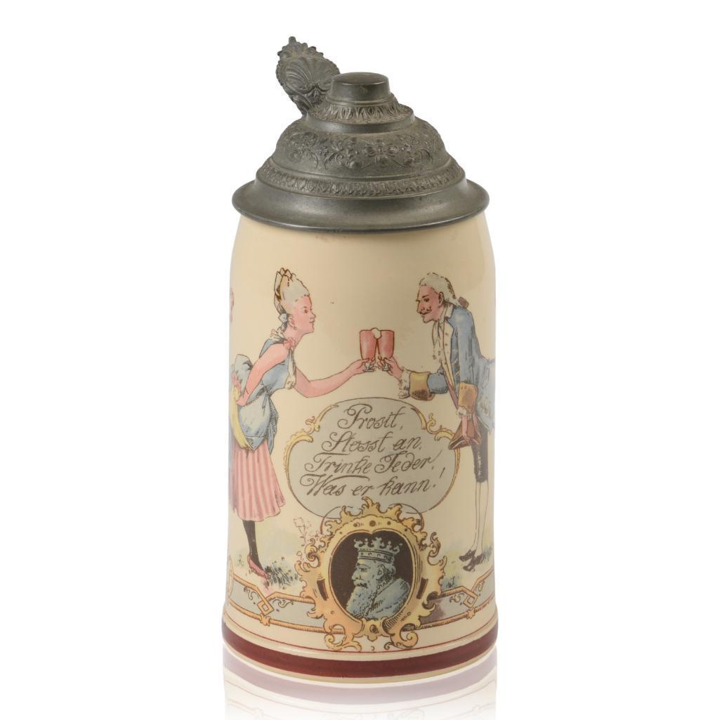 Mettlach 1/2 Liter Stein. (1 of 6)