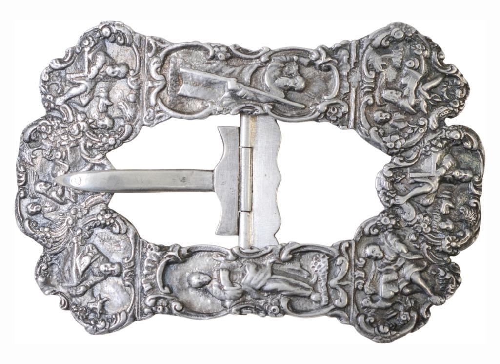 Dutch Judaica Silver Yom Kippur Buckle. (1 of 2)