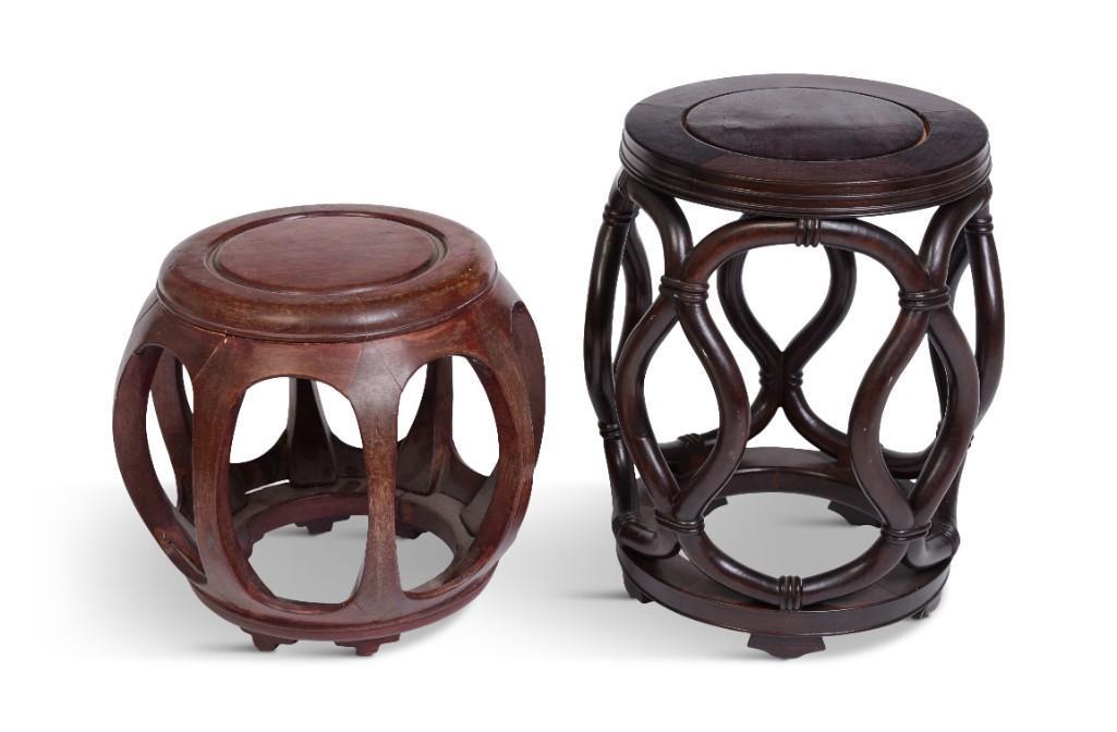 Two Chinese Hardwood Stands. (1 of 3)