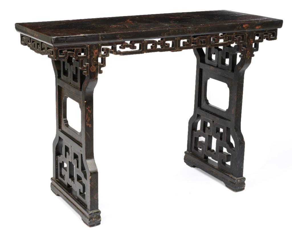 Chinese Lacquer Altar Table. (1 of 6)