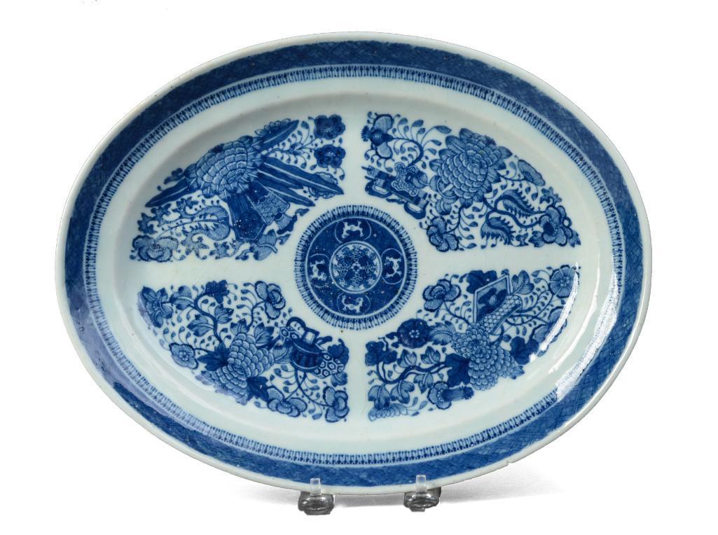 Chinese Export Porcelain Fitzhugh Platter. (1 of 2)
