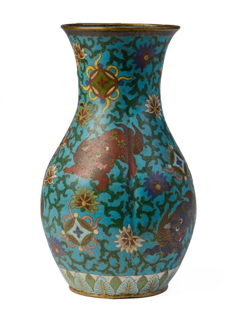 Large Cloisonne Vase. (1 of 3)