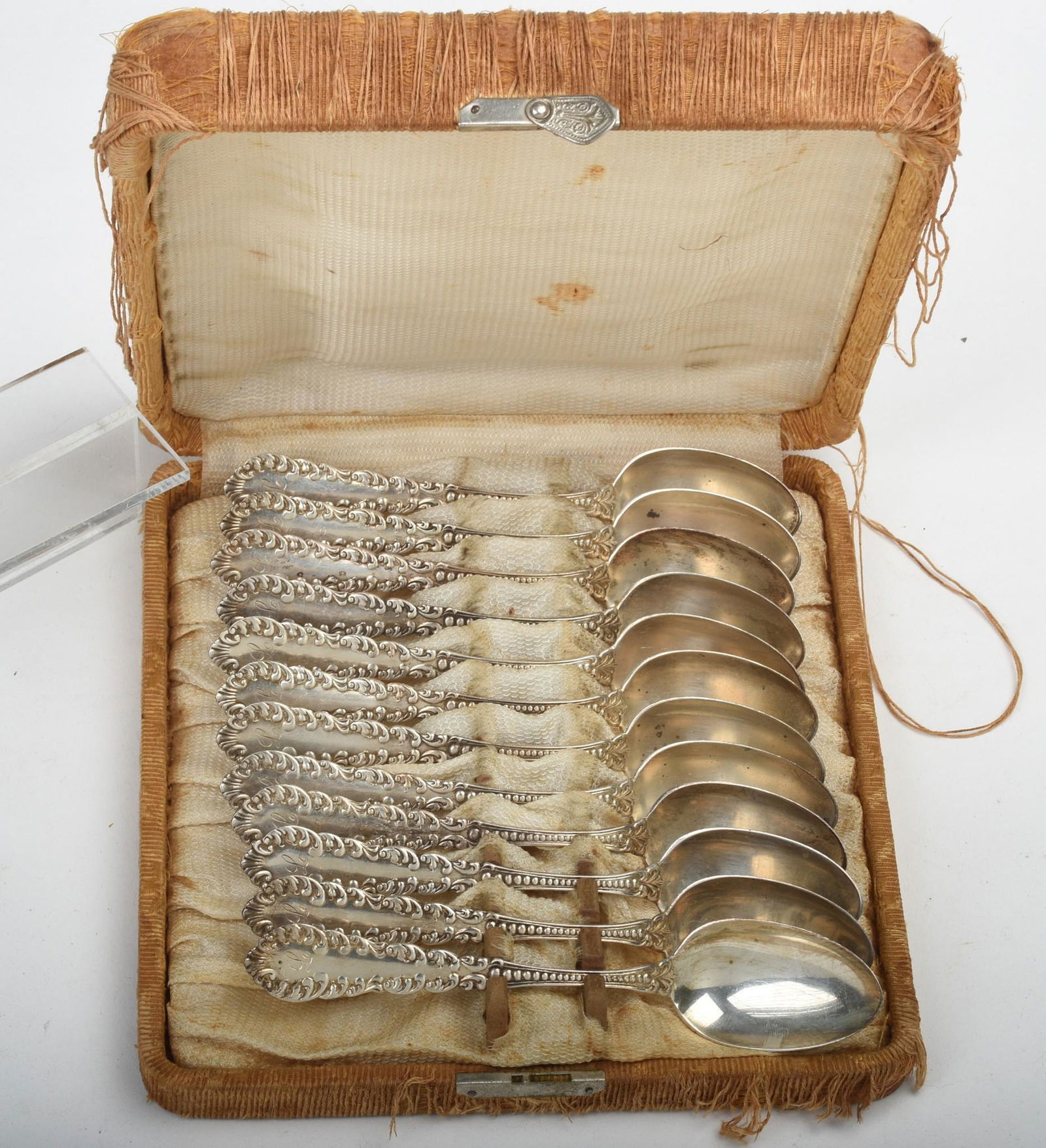 Set of Twelve Sterling Teaspoons. (1 of 2)