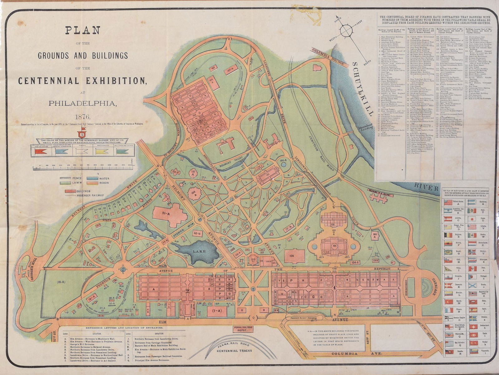 1876 Philadelphia Centenial Exhibition Plans. (1 of 1)