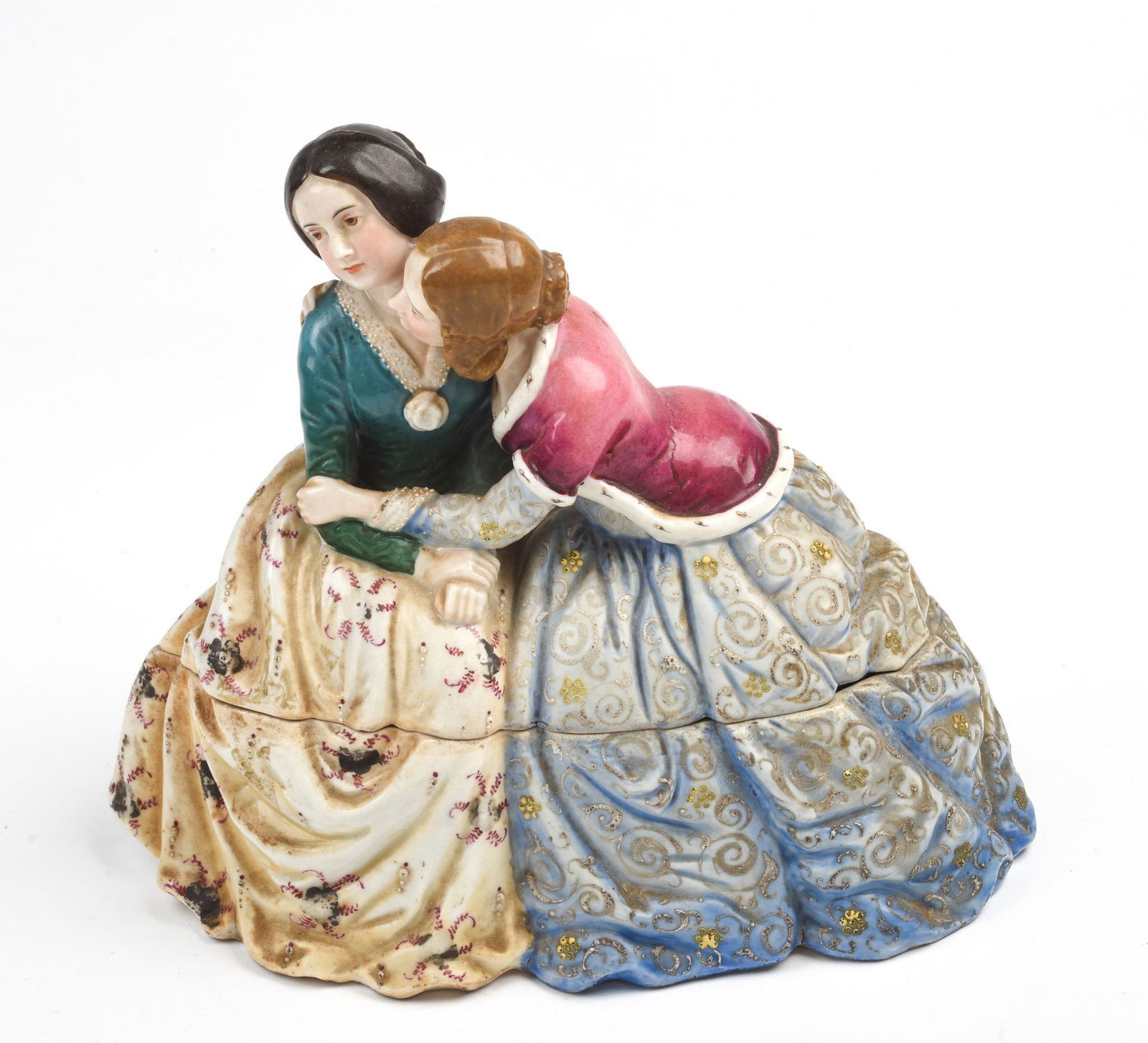 Early Figural Inkwell. (1 of 5)