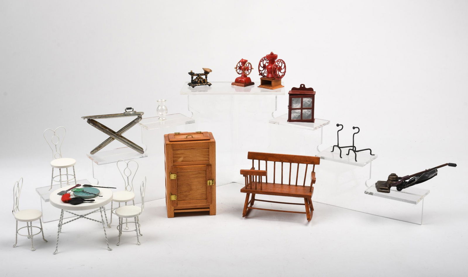 Group of Dollhouse Furniture and Accessories. (1 of 4)