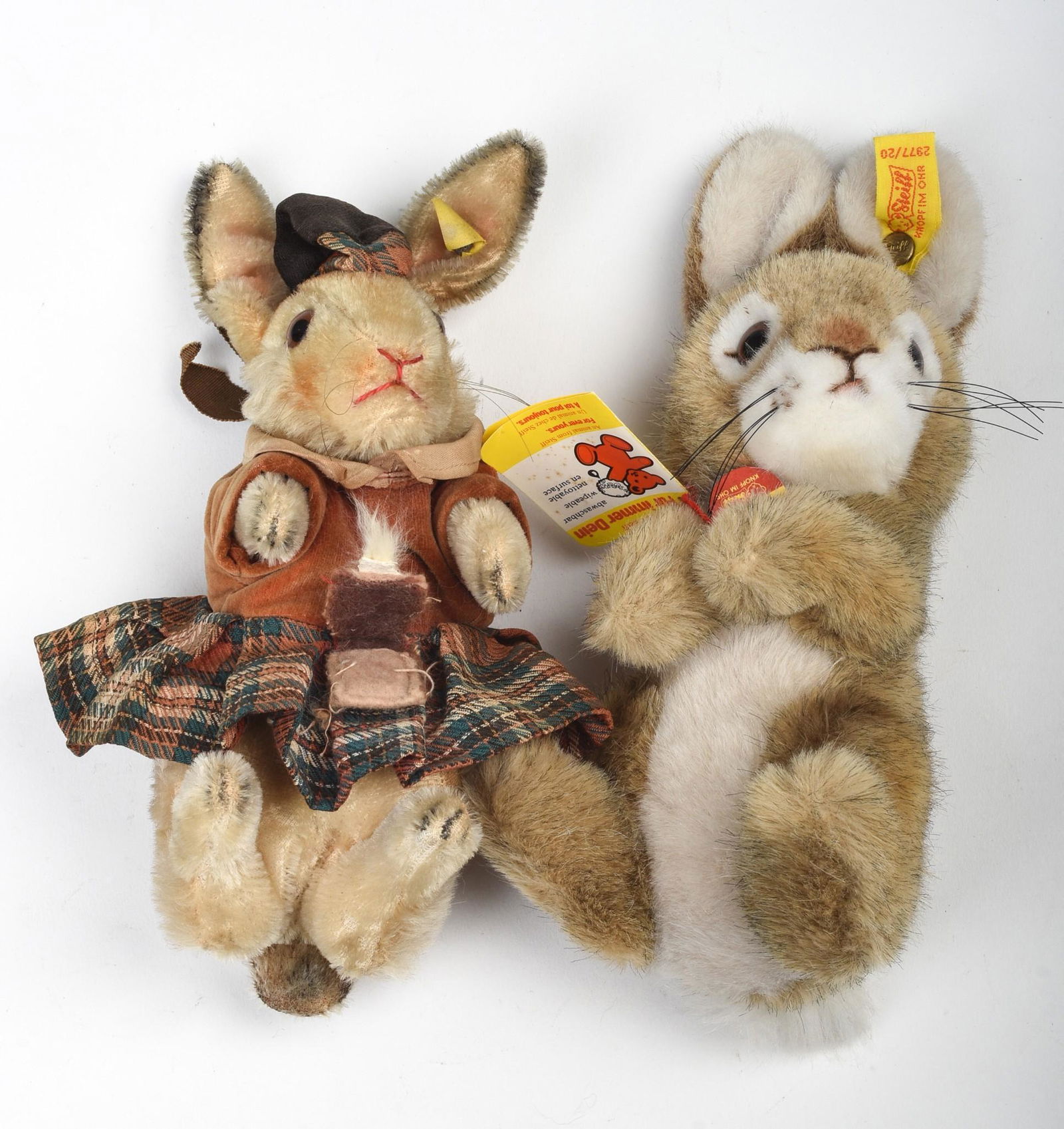 Two Steiff Bunnies. (1 of 2)