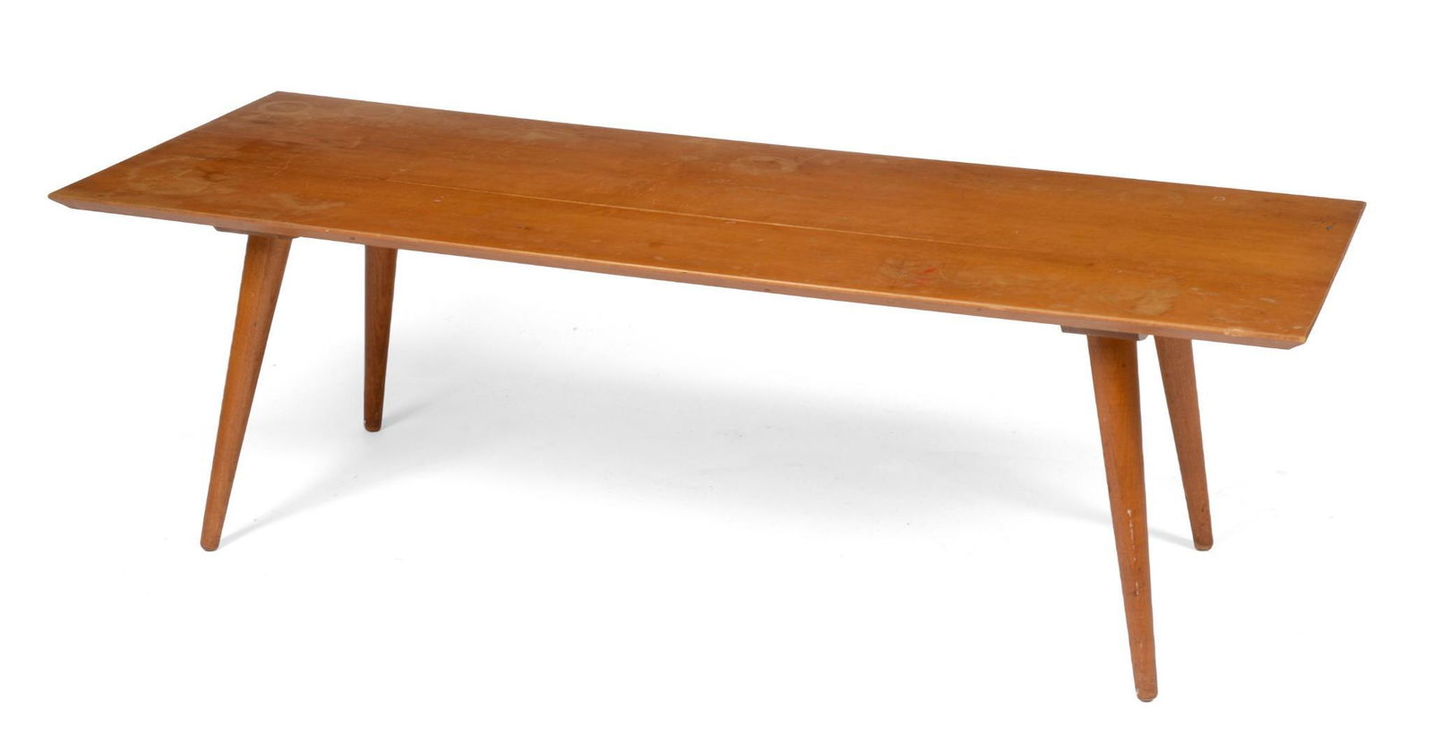 Paul McCobb Planner Group Coffee Table: Height 15 inches, top 48 inches by 18 inches.