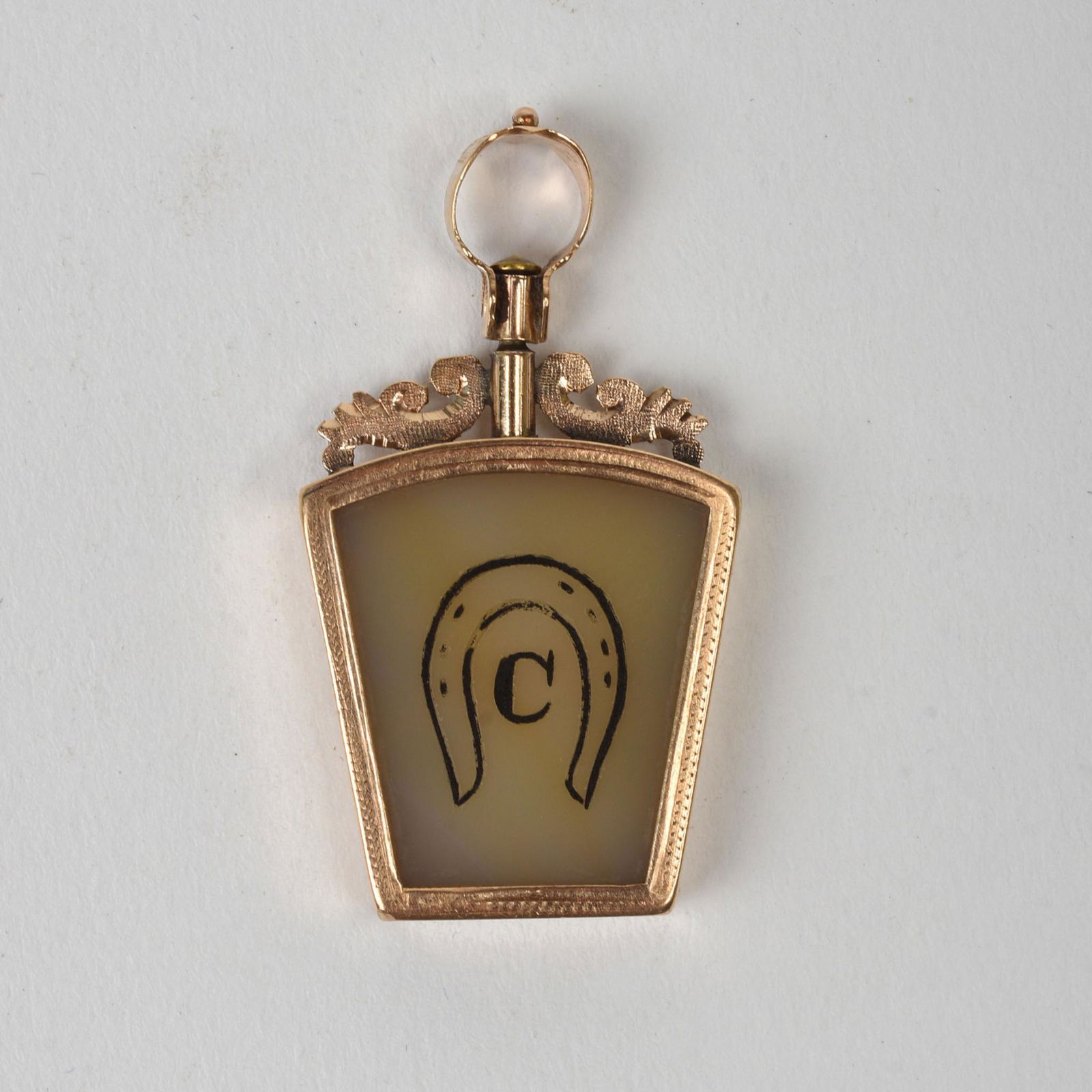 10K Gold Masonic Royal Arch Keystone Fob. (1 of 2)