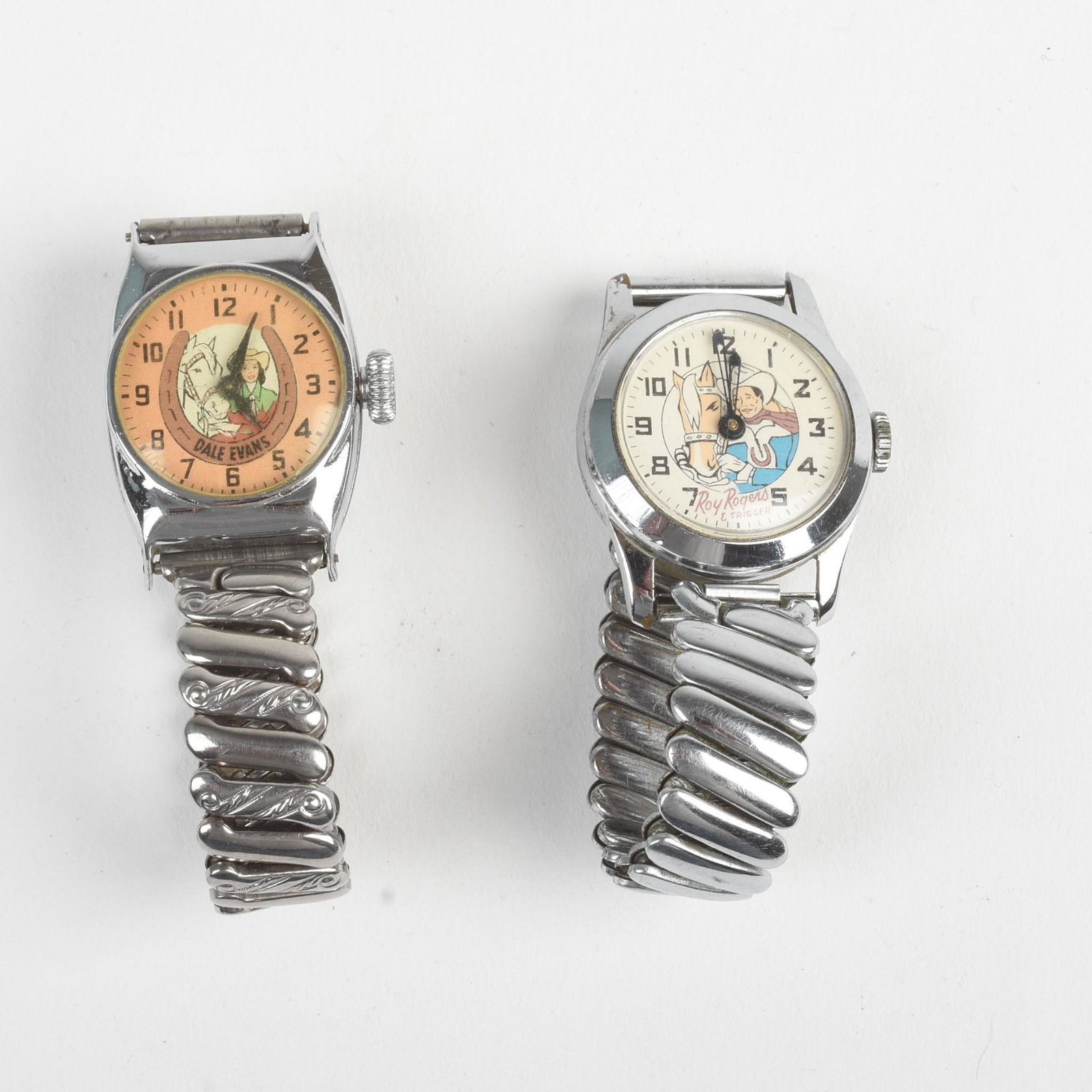 Dale Evans & Roy Rogers With Trigger Watches.: Both watches untested, sold as is.