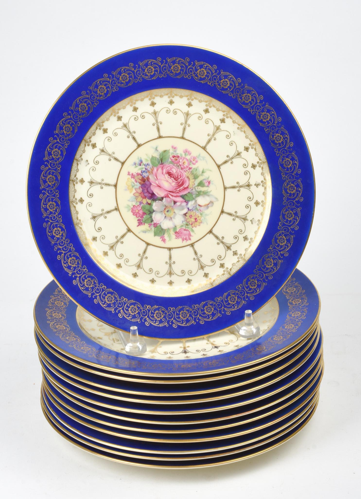 Twelve Rosenthal Dinner Plates. (1 of 2)