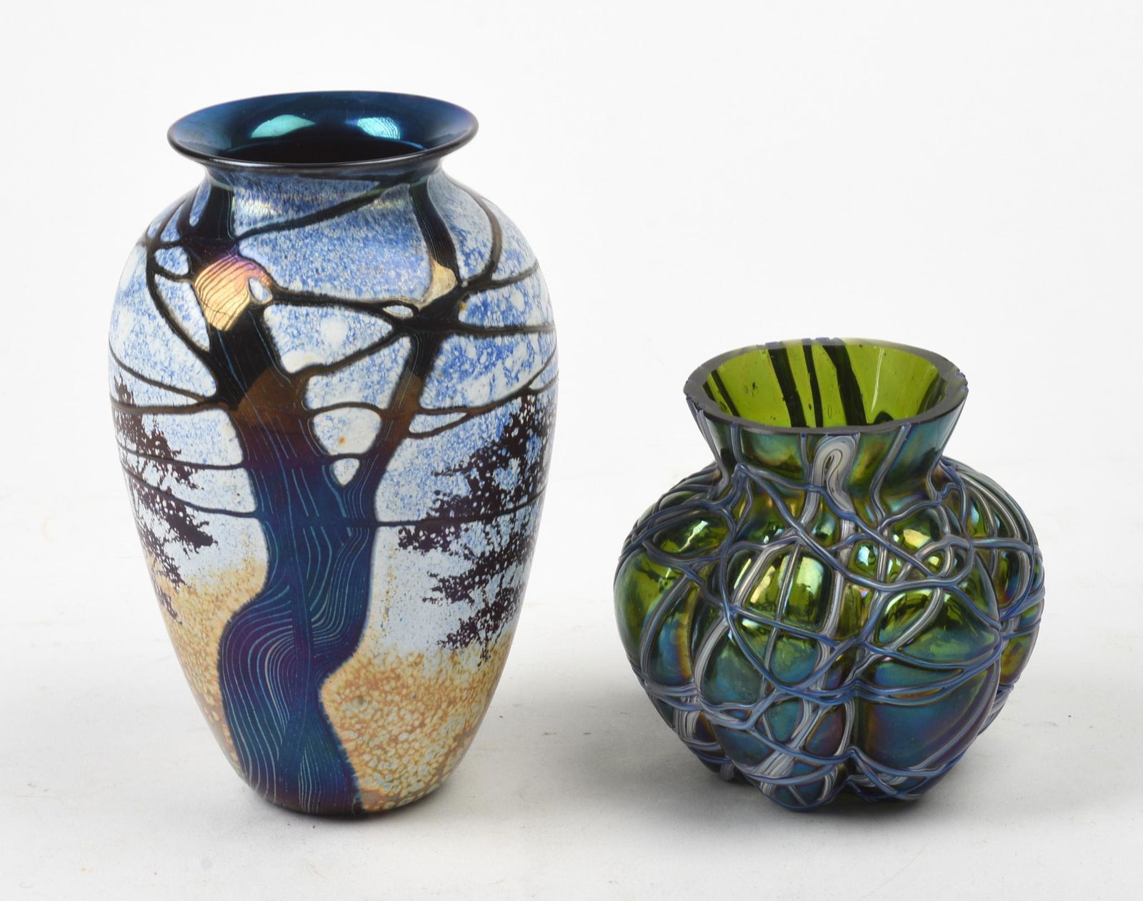 Two Contemporary Art Glass Vases. (1 of 3)