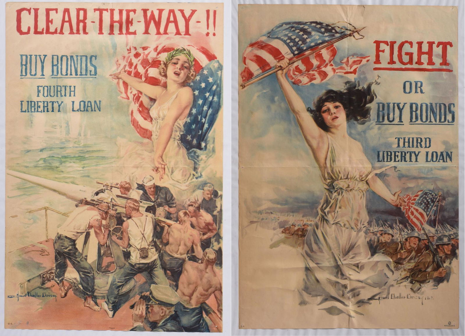 Two WWI War Bond Posters. (1 of 3)
