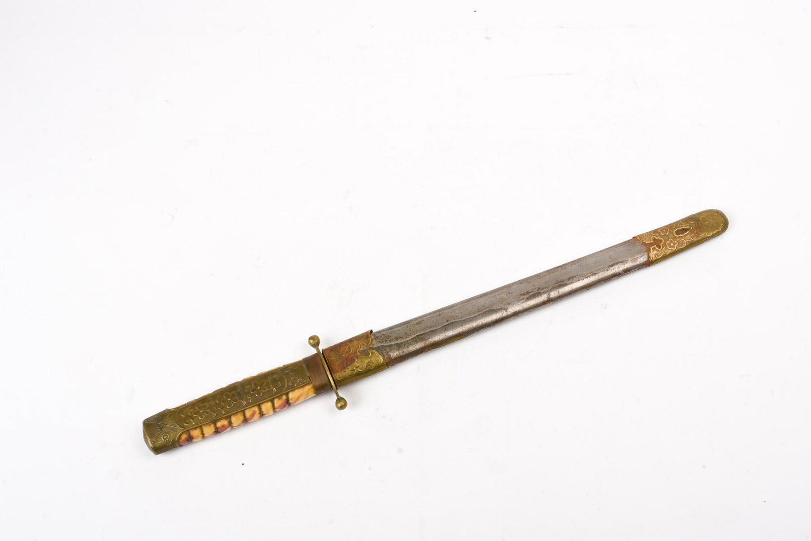 Dagger With Scabbard, Probably Oriental.: Overall length 16.25 inches, unmarked.