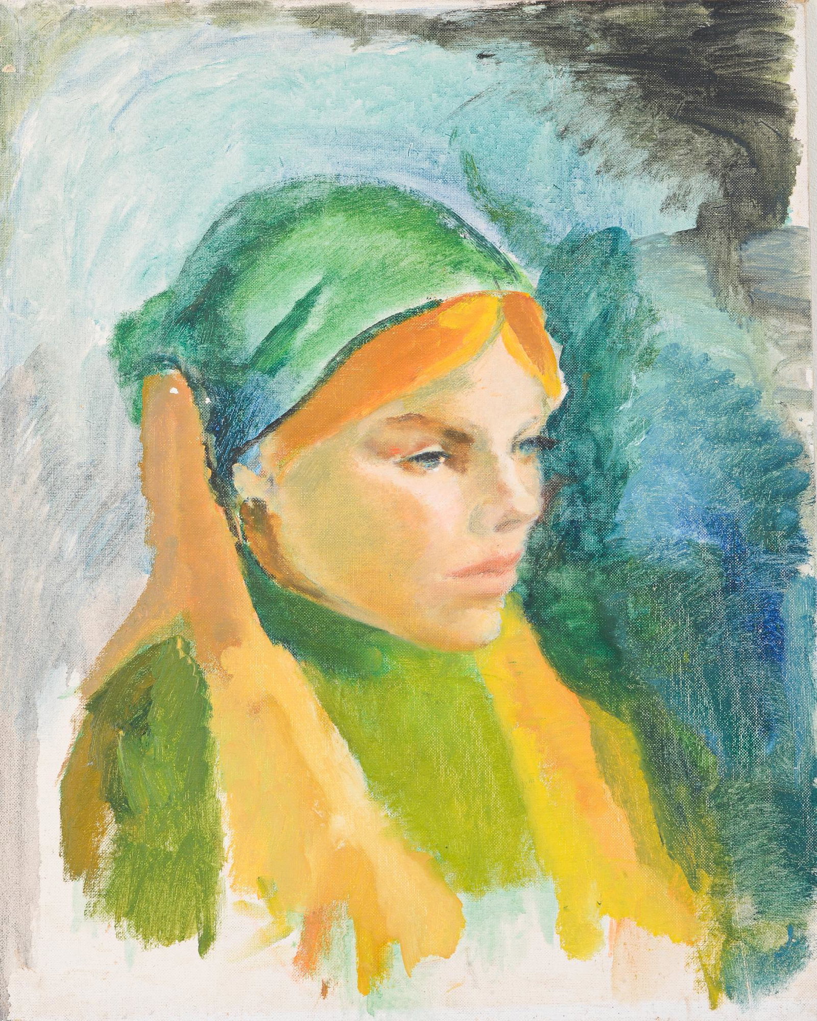 Elsie Streever Batzell. 'Jame Ringlee.': Oil on board, 20 x 16 inches.