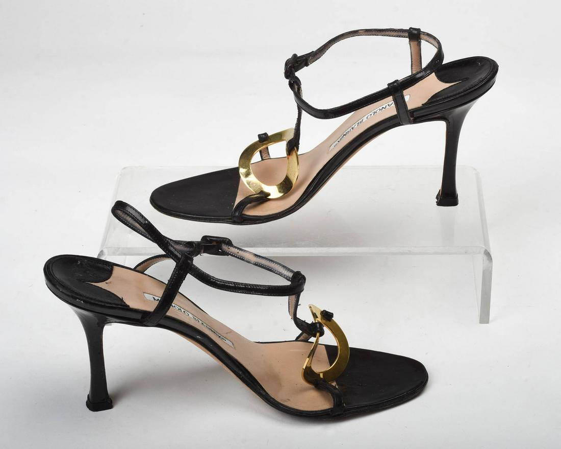 Pair of Manolo Blahnik High Heel Sandals. (1 of 5)