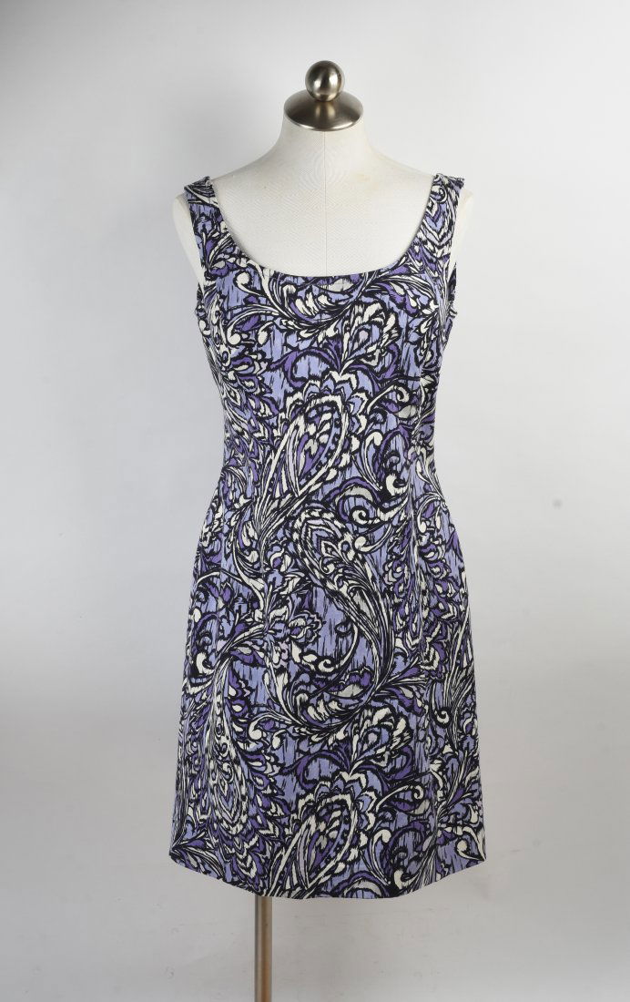St. John Print Sleevless Dress. (1 of 3)
