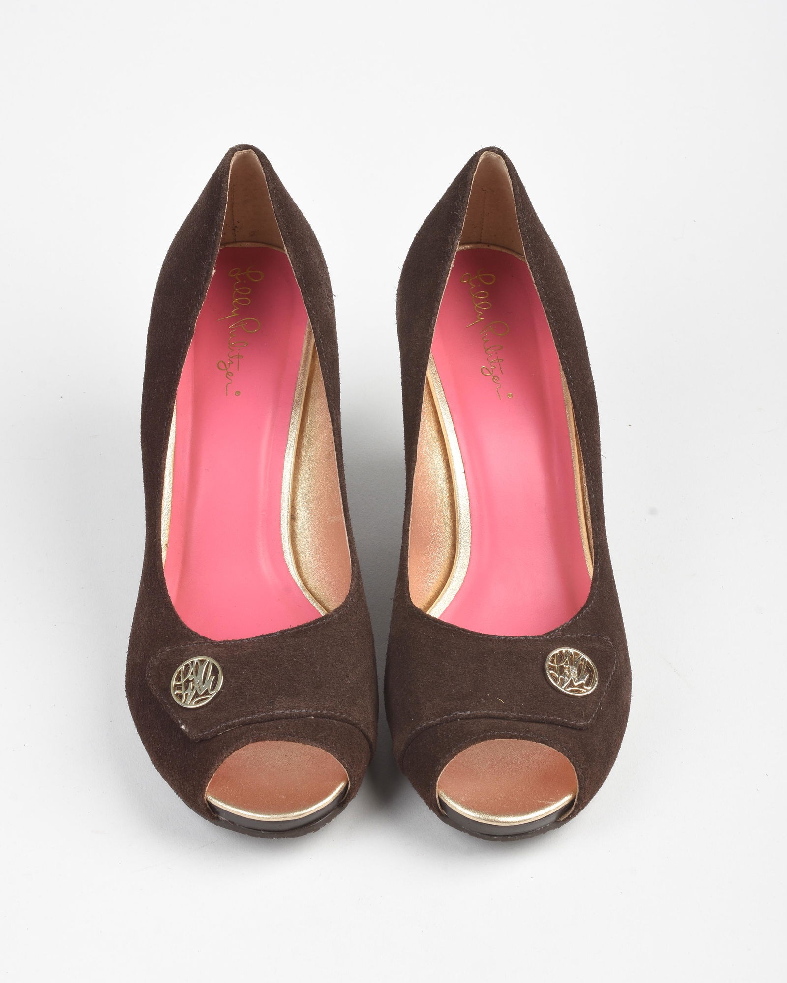 Pair of Lilly Pulitzer Suede Wedges. (1 of 5)