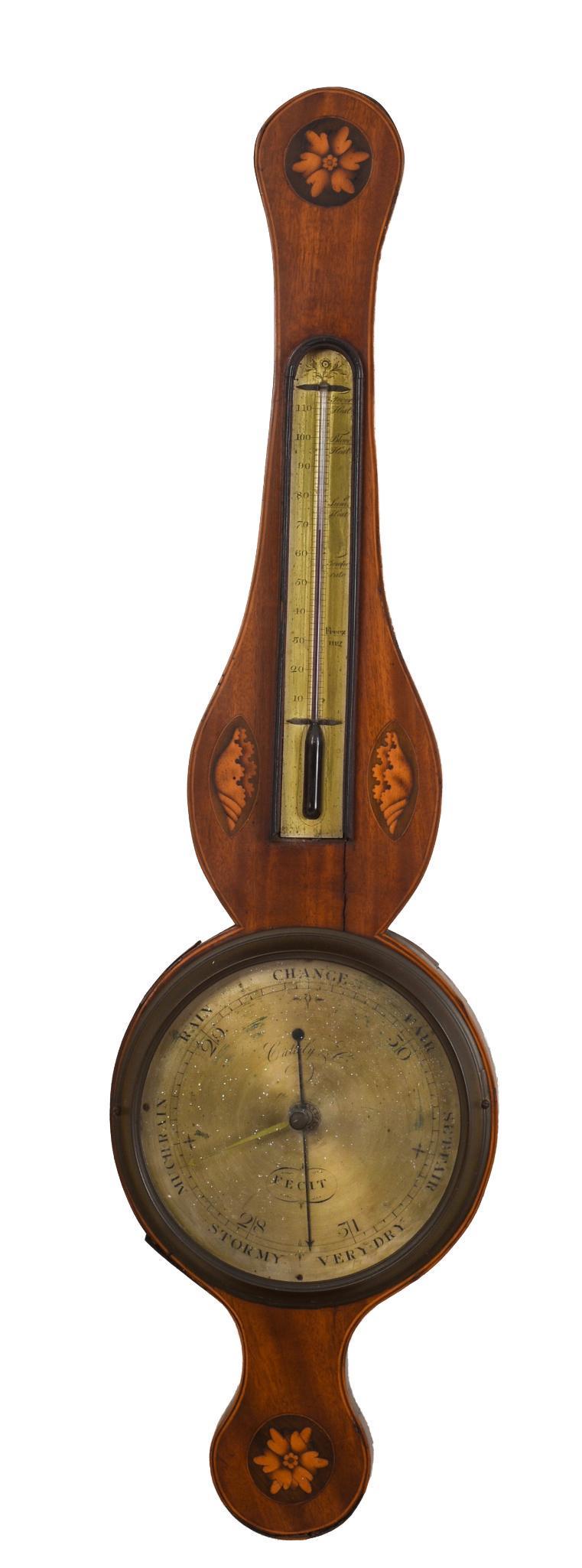 19th C. Wheel Barometer by Cattely & Co. (1 of 3)