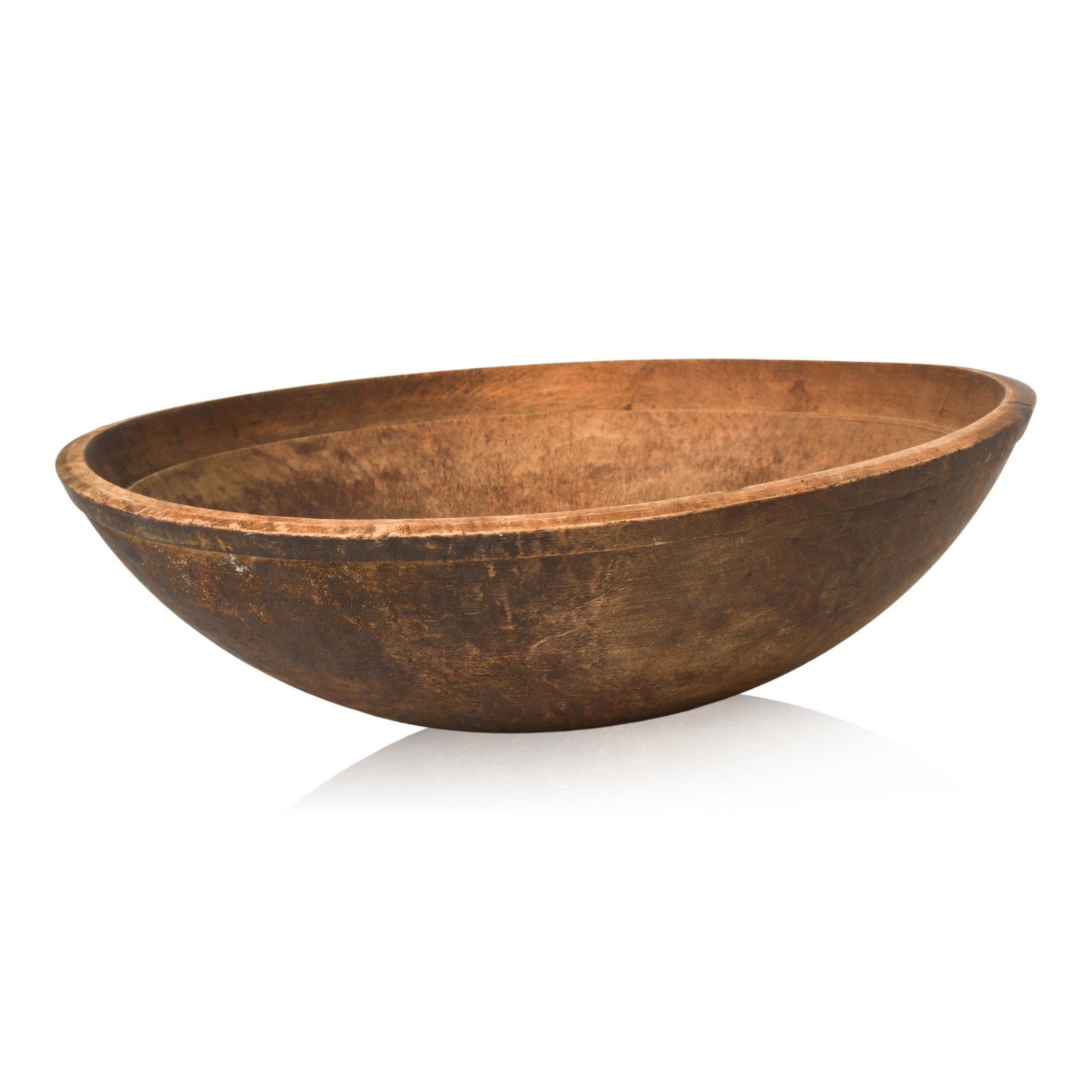 Large Burlwood Bowl.: Diameter 16.5 inches.