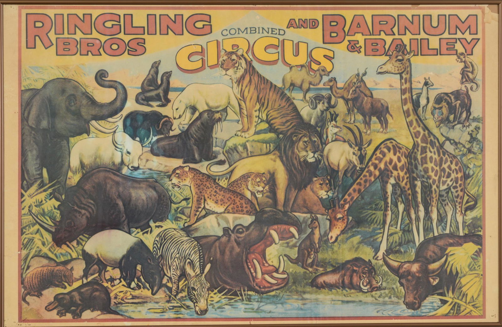 Ringling Bros Circus Poster. (1 of 3)