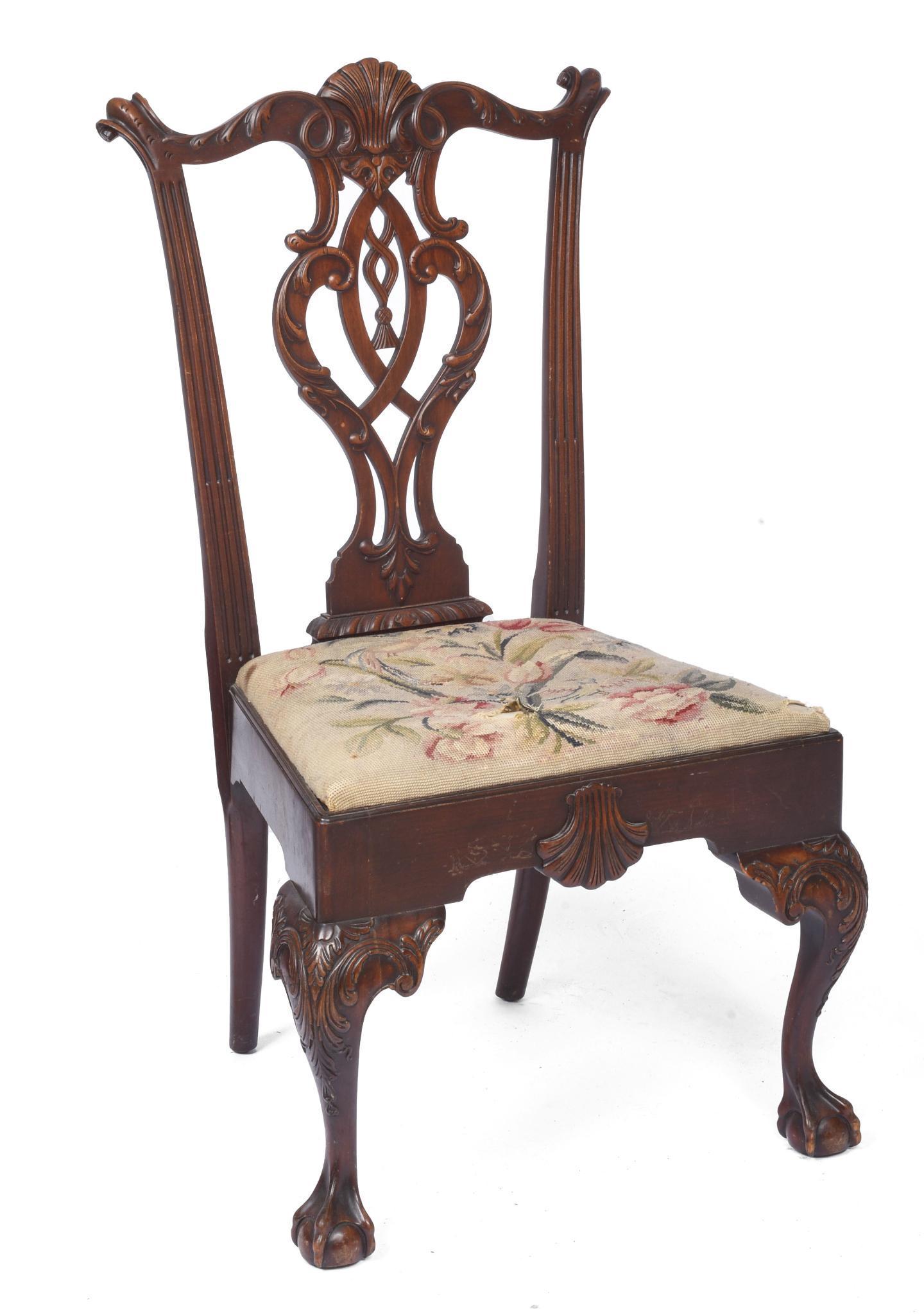 Centennial Philadelphia Chippendale Style Side Chair. (1 of 1)