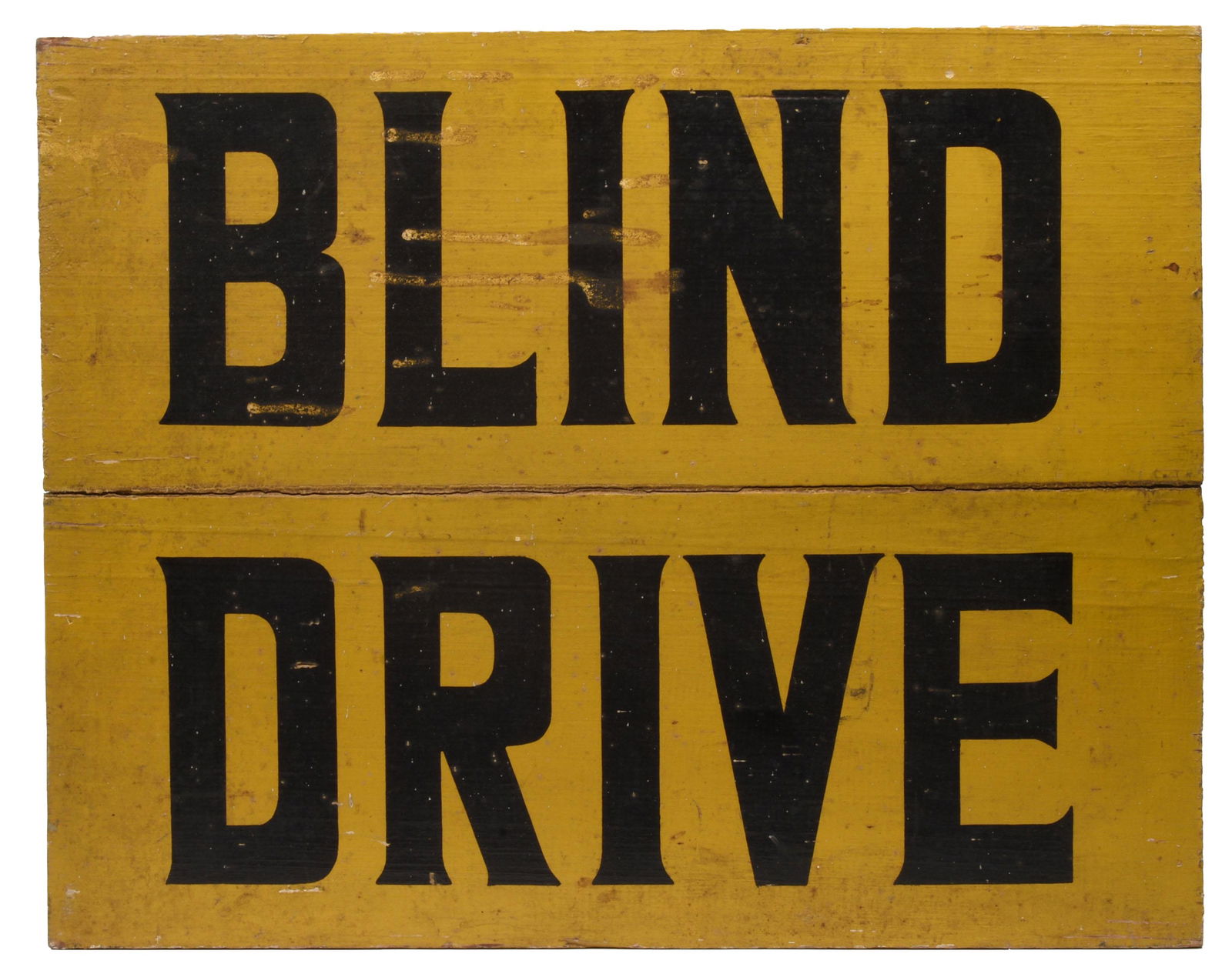 Vintage Painted Blind Drive Sign. (1 of 2)