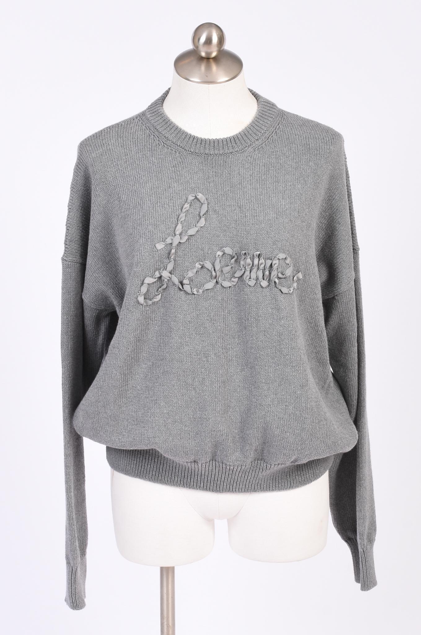 NWT Loewe Gray Pullover Sweater.: Size M, new with tags, retail $950.