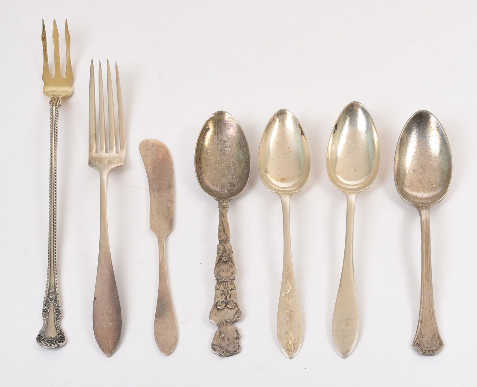 Group of Sterling Silver Flatware. (1 of 5)