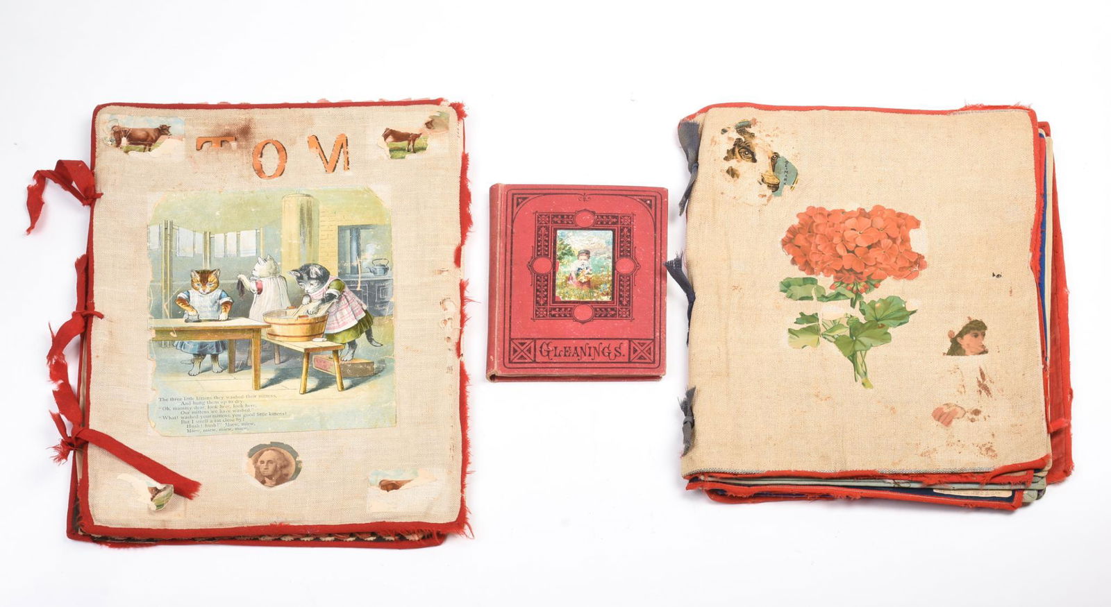 Two Late Victorian Cloth Scrapbooks. (1 of 6)