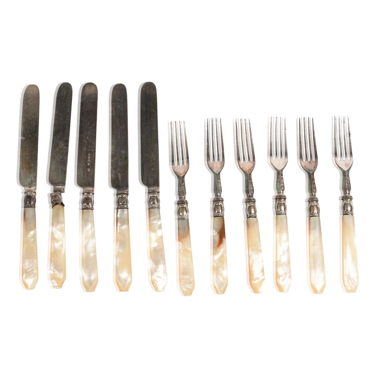 Mother of Pearl Handled Flatware Set. (1 of 7)