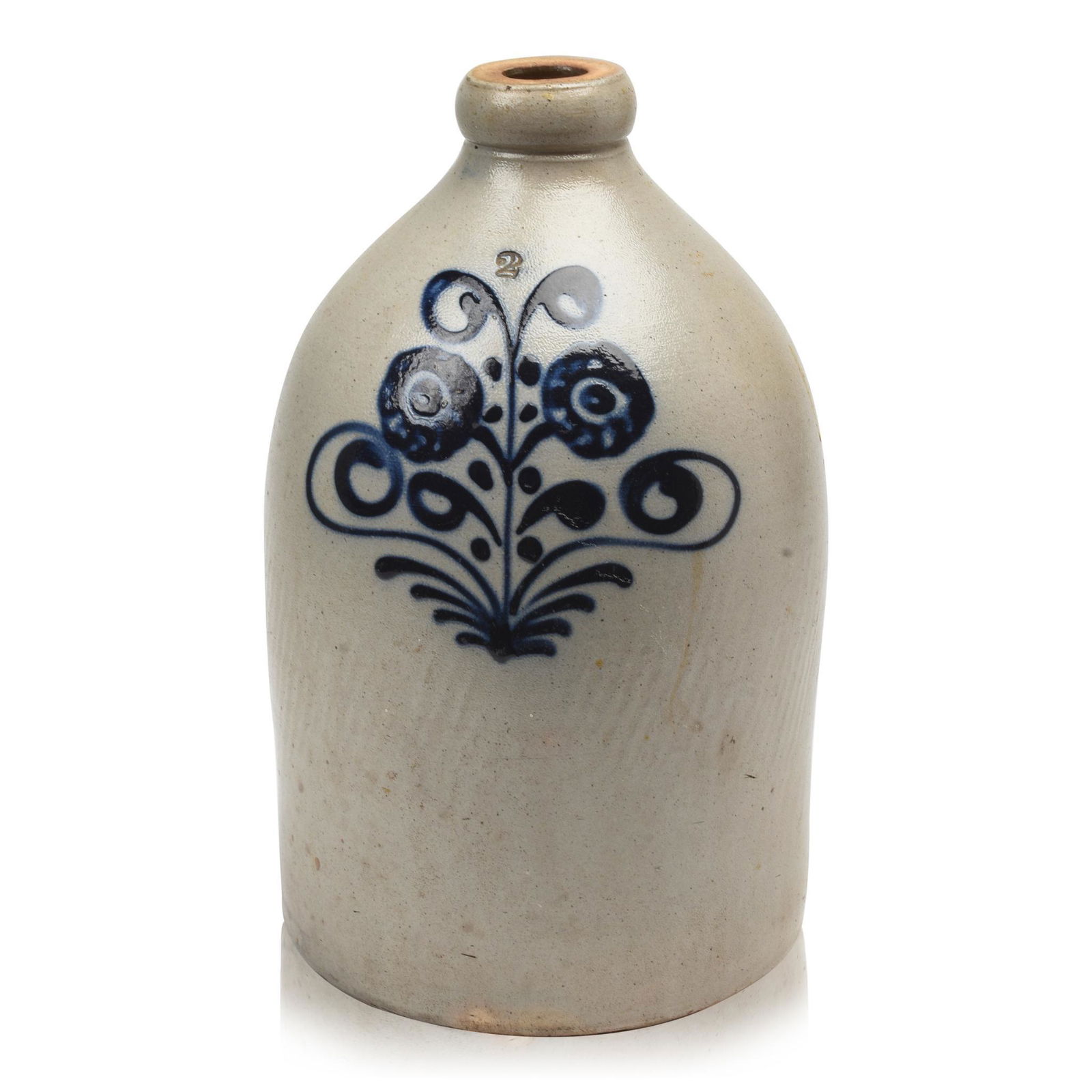 Cobalt Decorated 2 Gallon Stoneware Jug (1 of 6)
