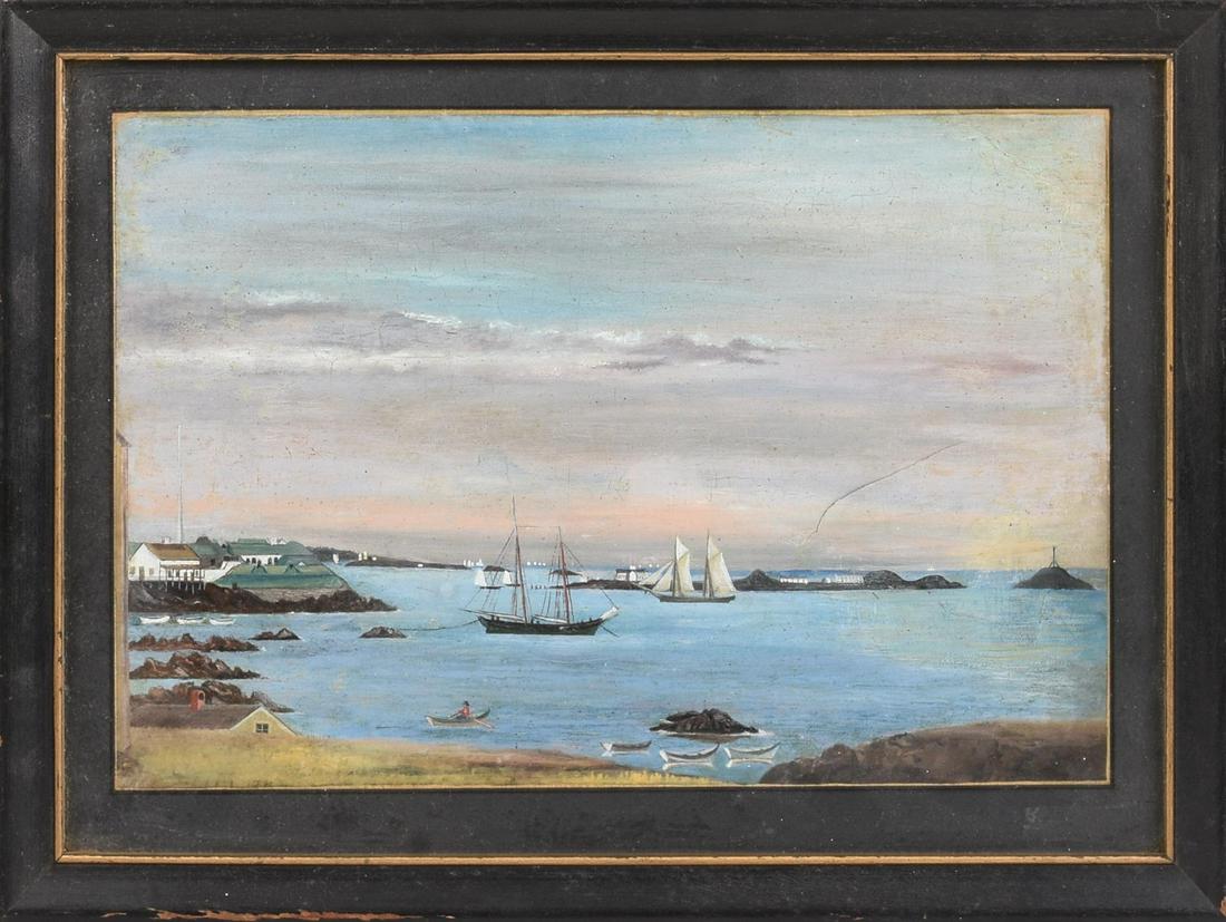 Double Sided Maritime Painting. (1 of 4)