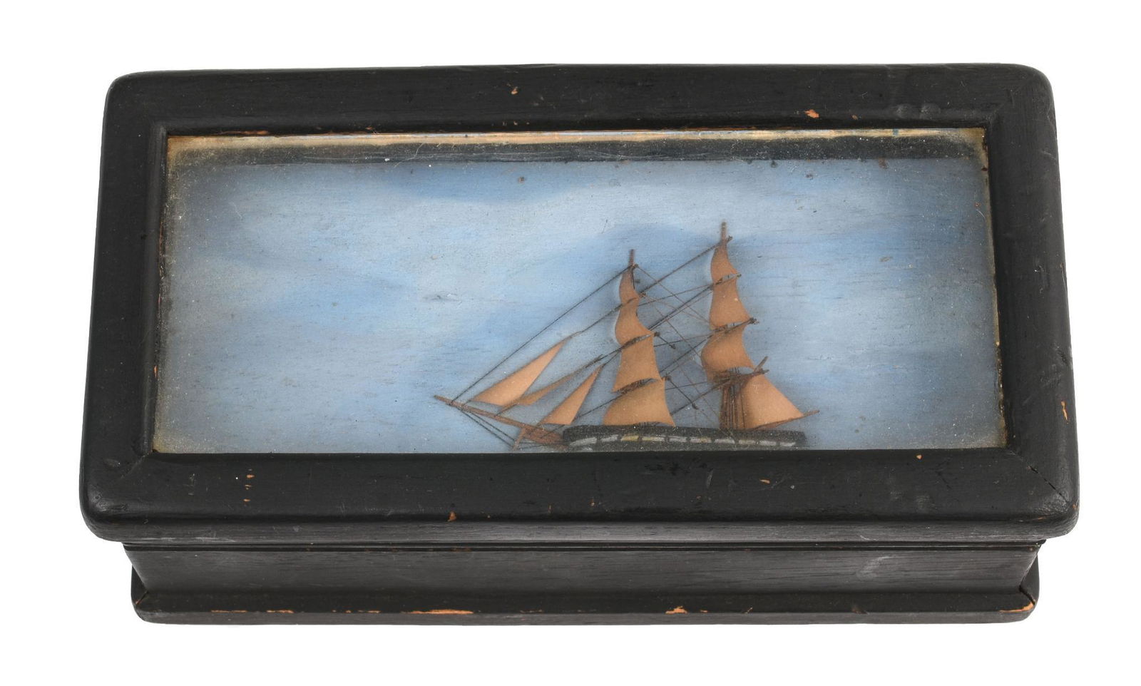 Small Box With Ship Diorama. (1 of 5)