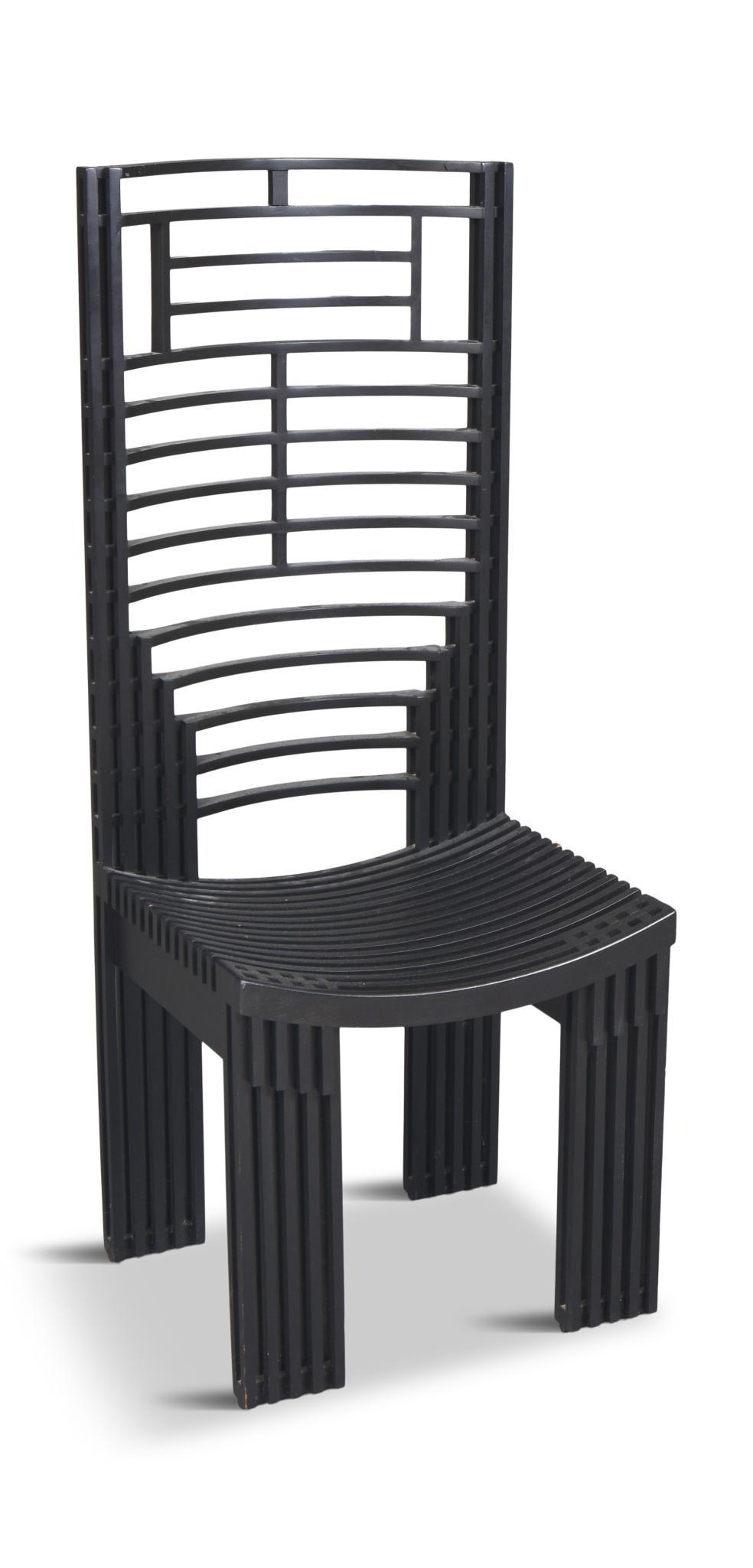 Modern Side Chair, After Charles Rennie Mackintosh. (1 of 2)