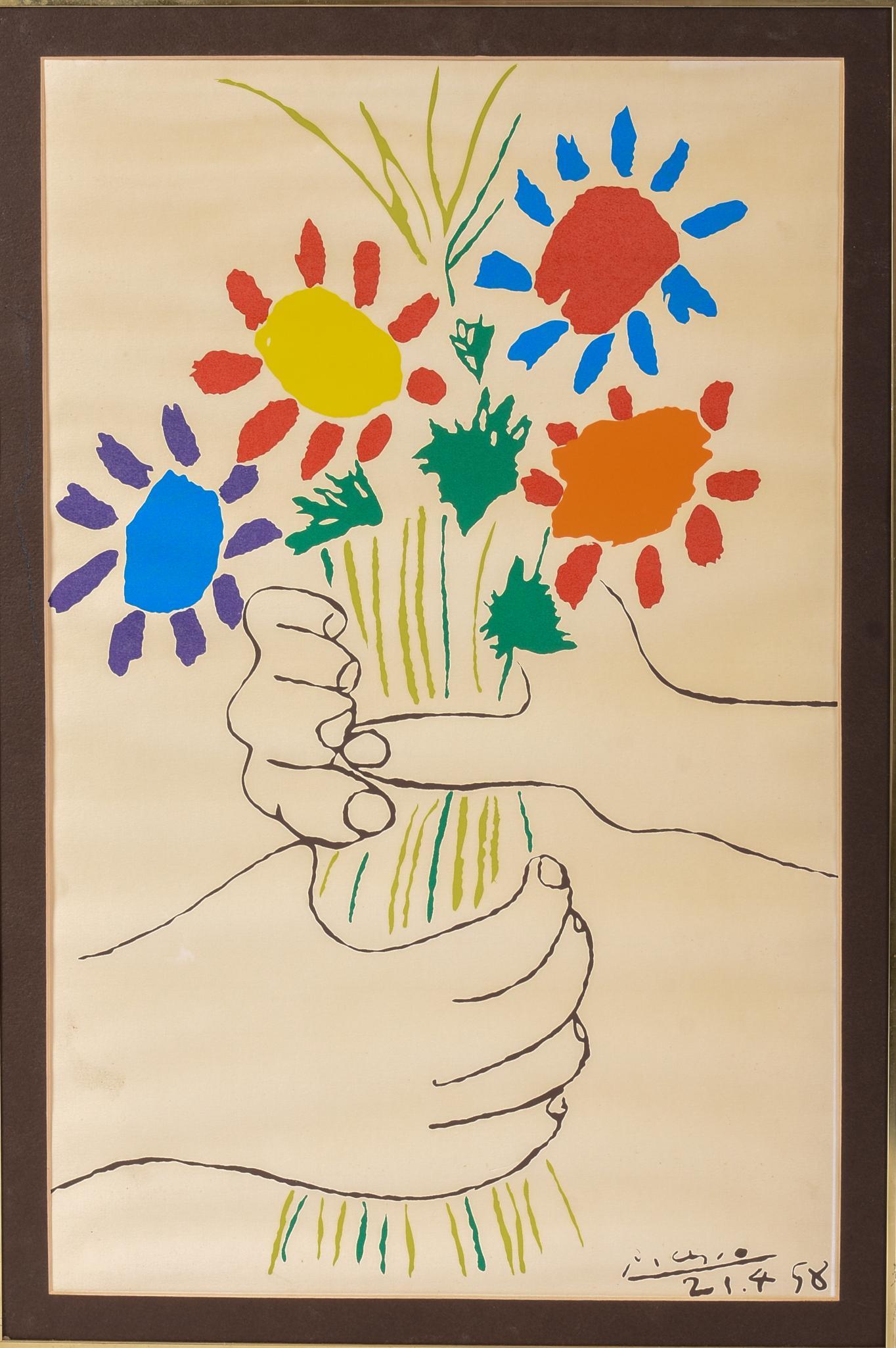 Pablo Picasso Bouquet of Peace, 1958. (1 of 3)