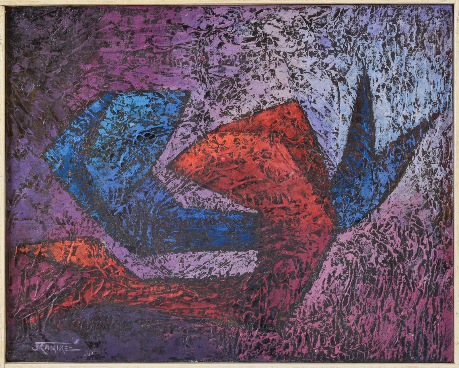 Jorge Ramirez Martinez. Red and Blue Composition. (1 of 3)