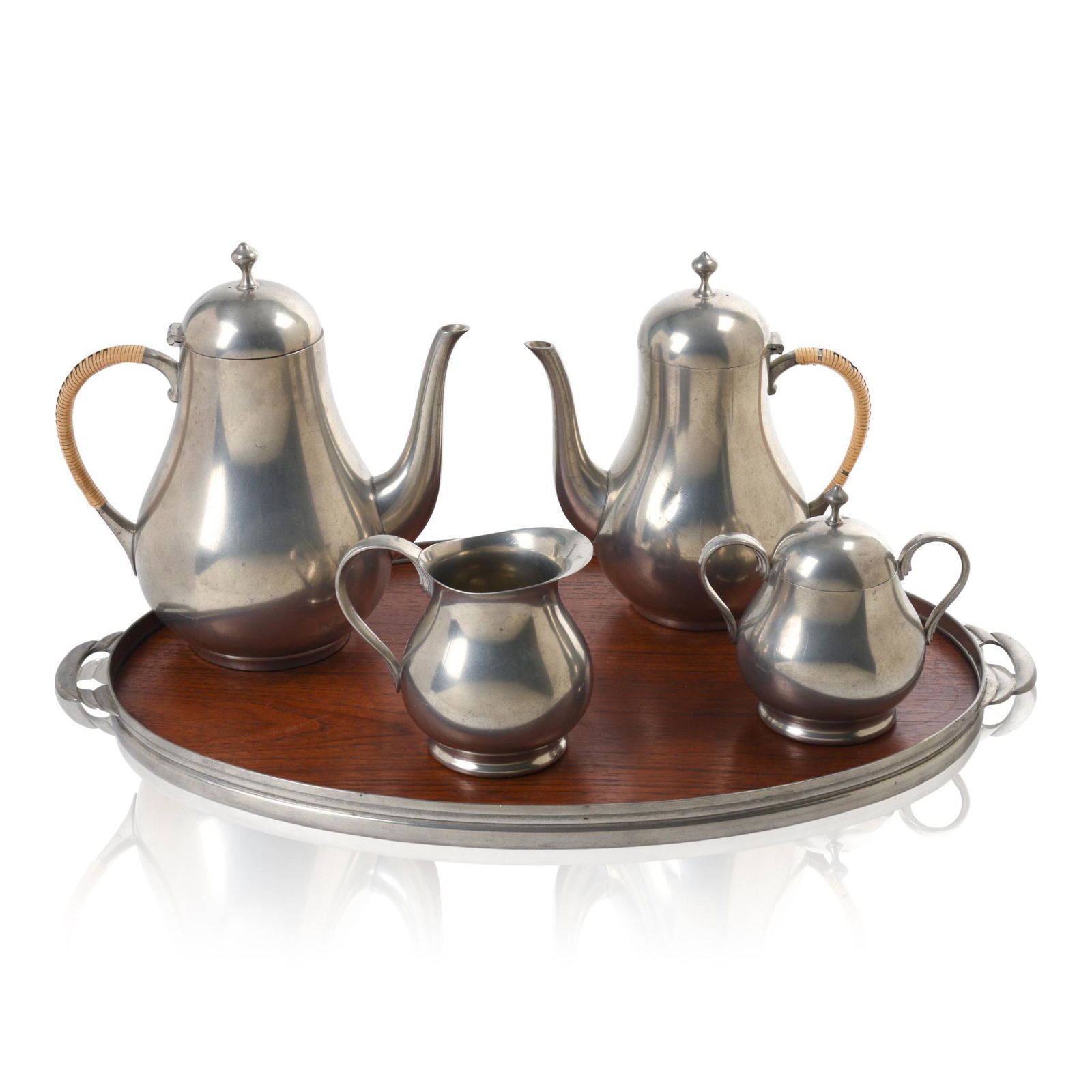 Royal Holland Pewter Five Pc. Tea Set (1 of 3)