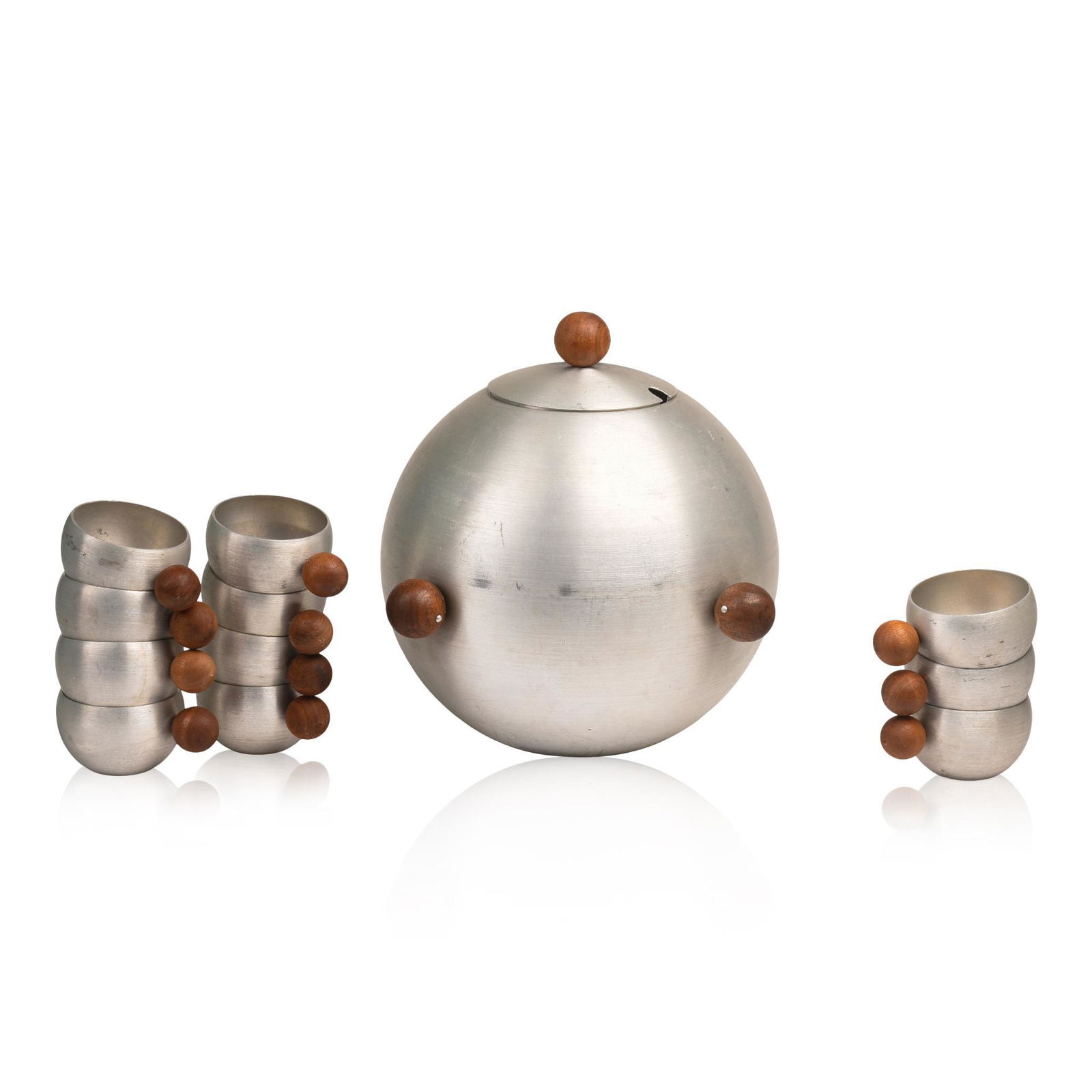 Russel Wright Spun Aluminum Punch Set (1 of 2)