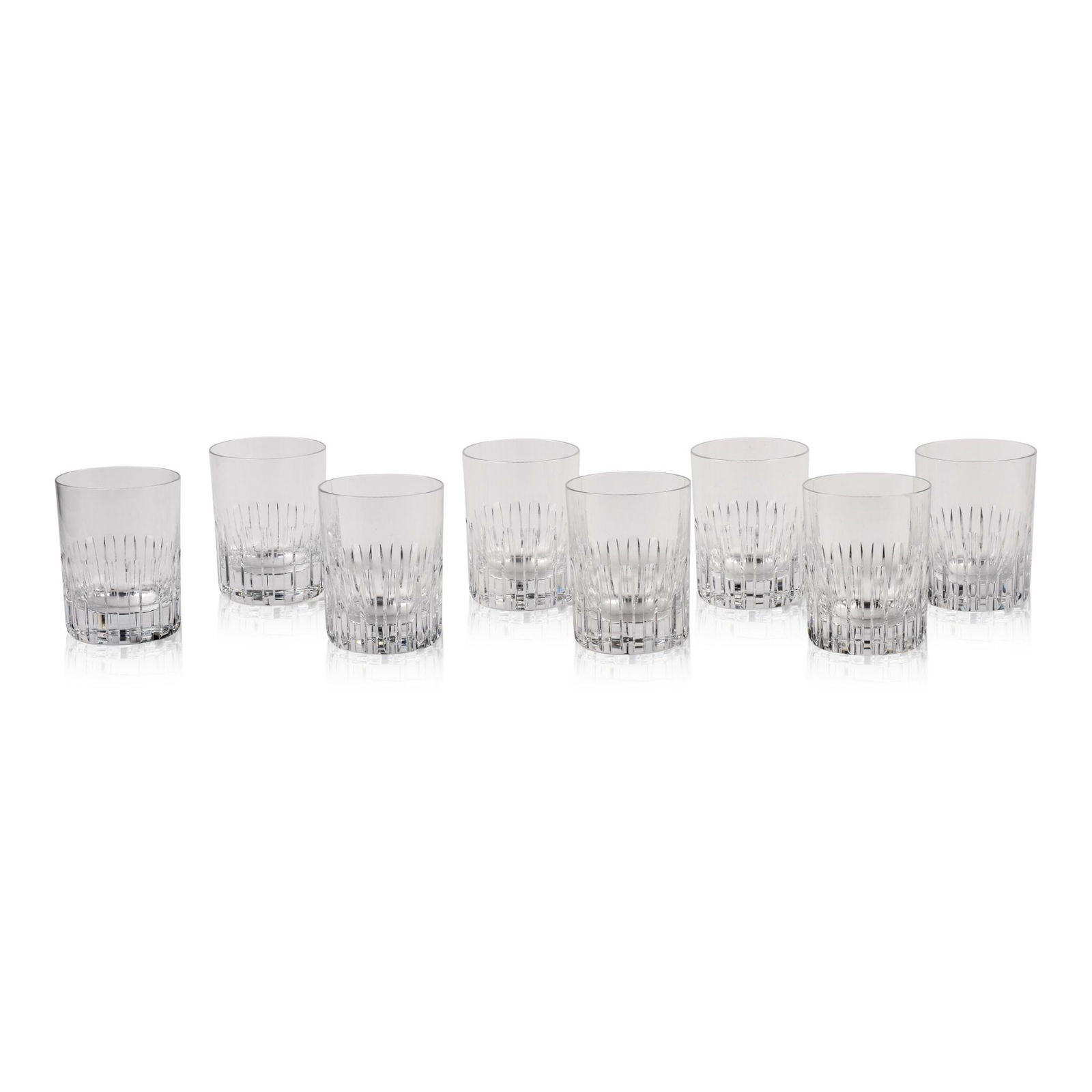 Set of Eight Baccarat Crystal Rocks Glasses. (1 of 3)