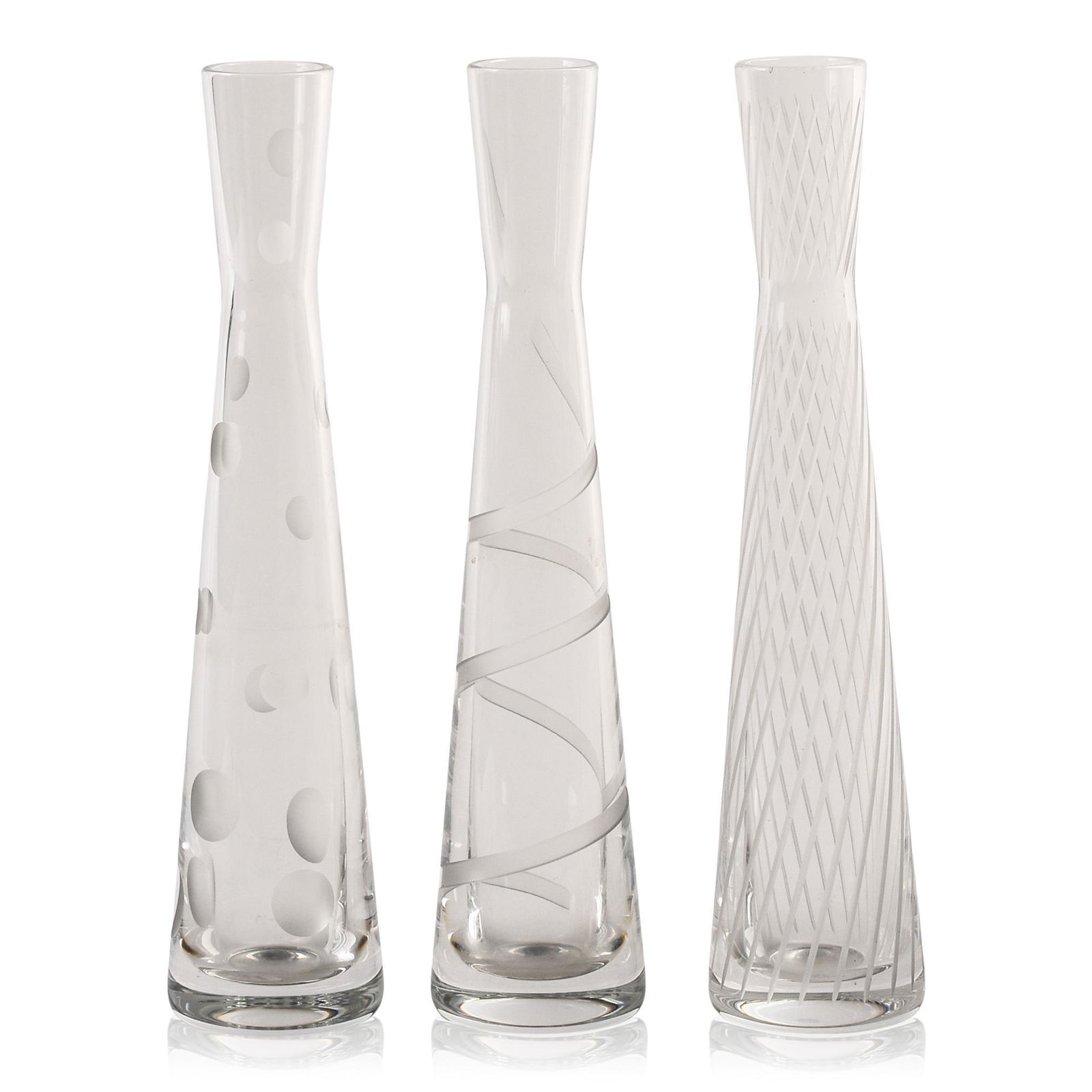Three Baccarat Bud Vases. (1 of 3)