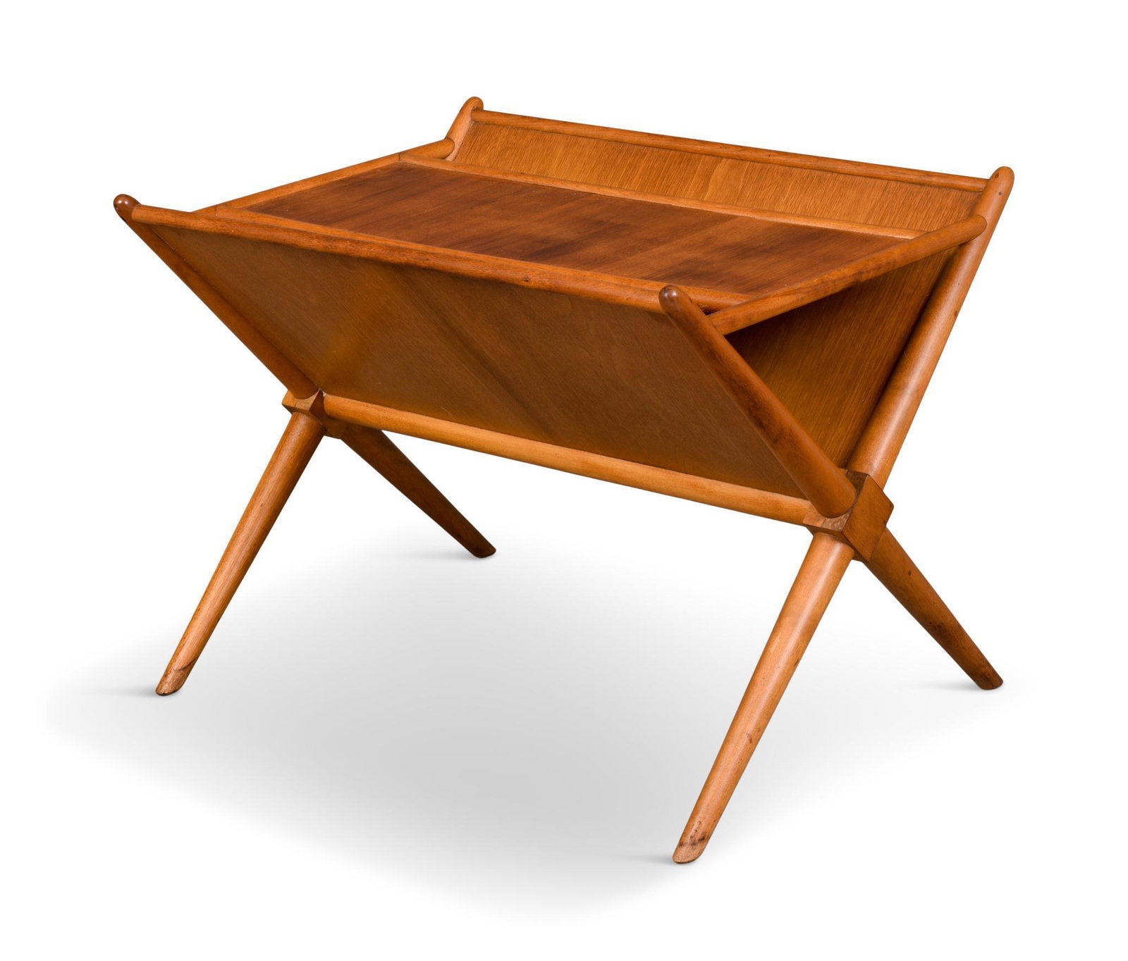 Robsjohn Gibbings for Widdicomb Magazine Table.: Height 23 inches, width 29 inches, depth 23 inches.